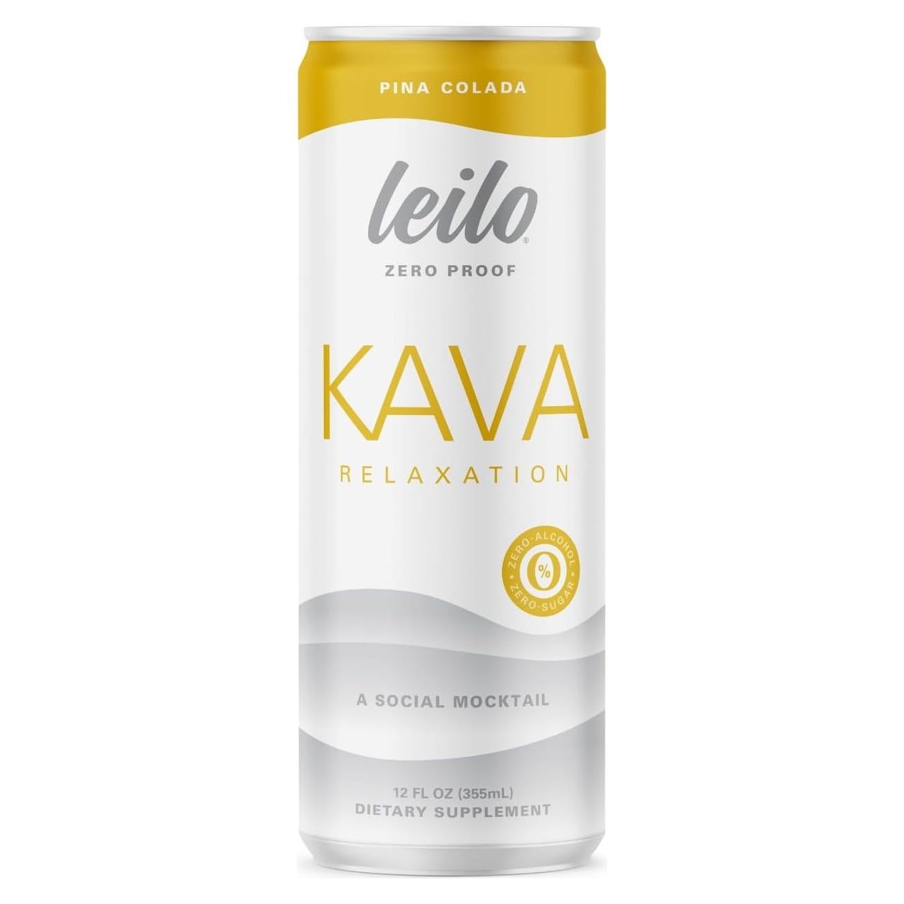 Bebida Mocktail de Pina Colada LEILO - Paquete de 12 Latas 355ml