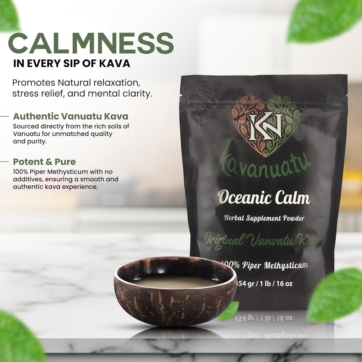 Polvo de Raíz de Kava Noble Kavanuatu 450g - Té Herbal Calmante