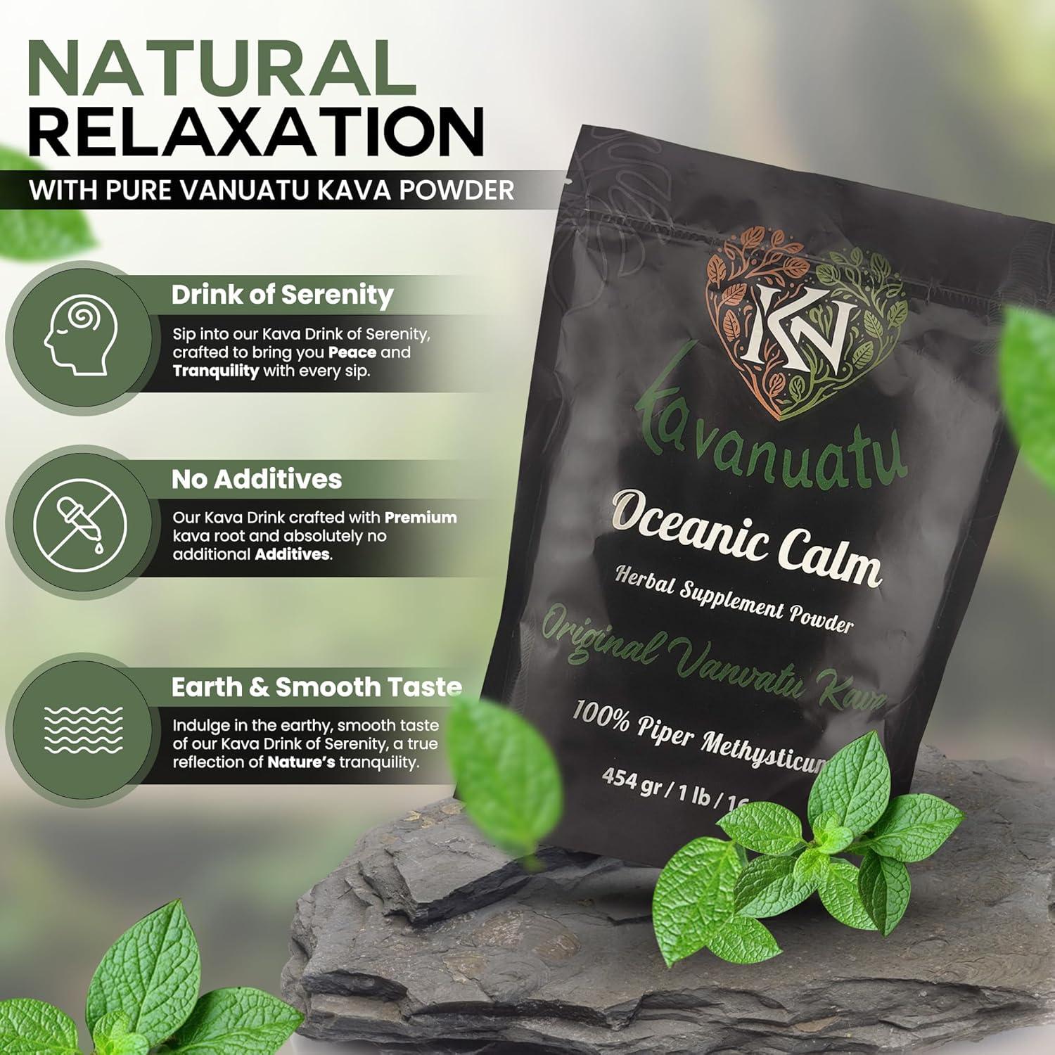 Polvo de Raíz de Kava Noble Kavanuatu 450g - Té Herbal Calmante
