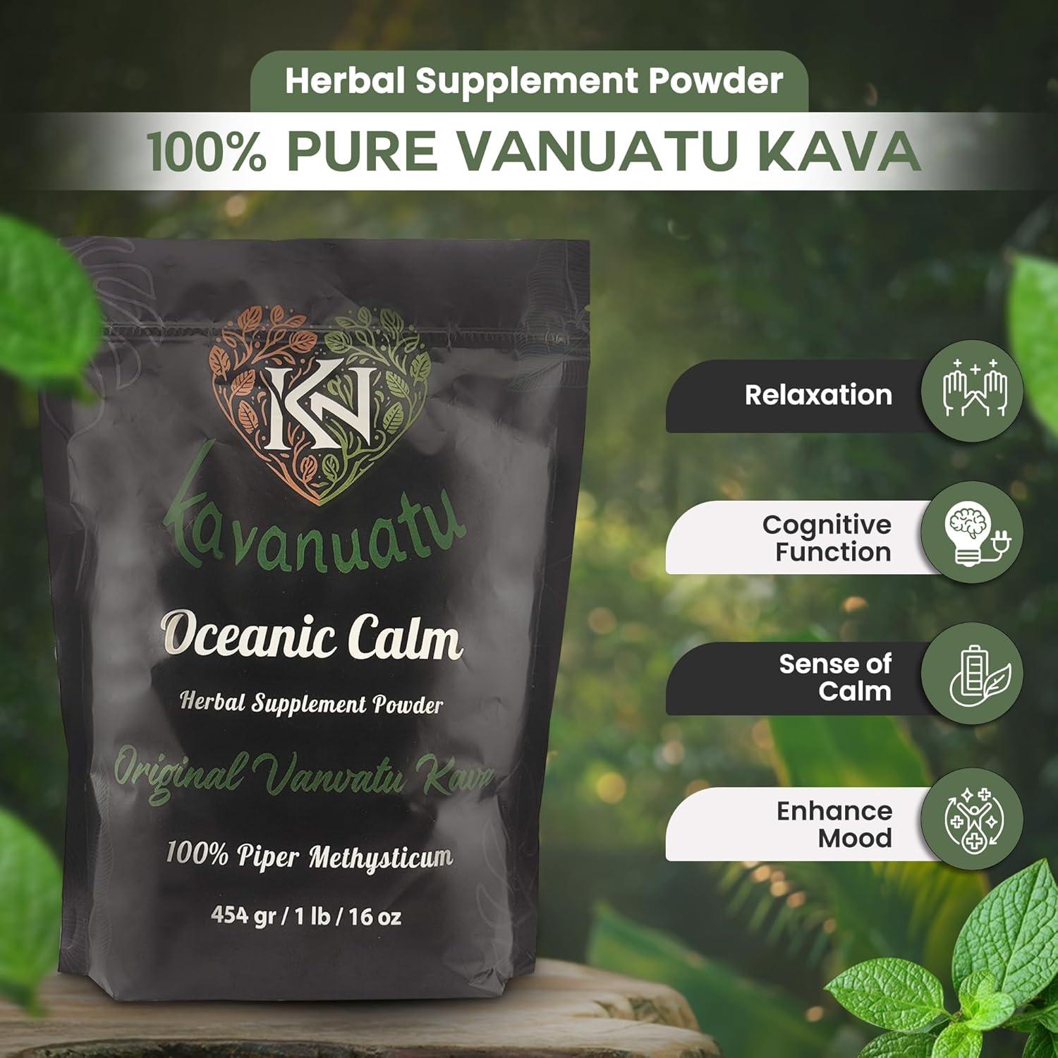 Polvo de Raíz de Kava Noble Kavanuatu 450g - Té Herbal Calmante