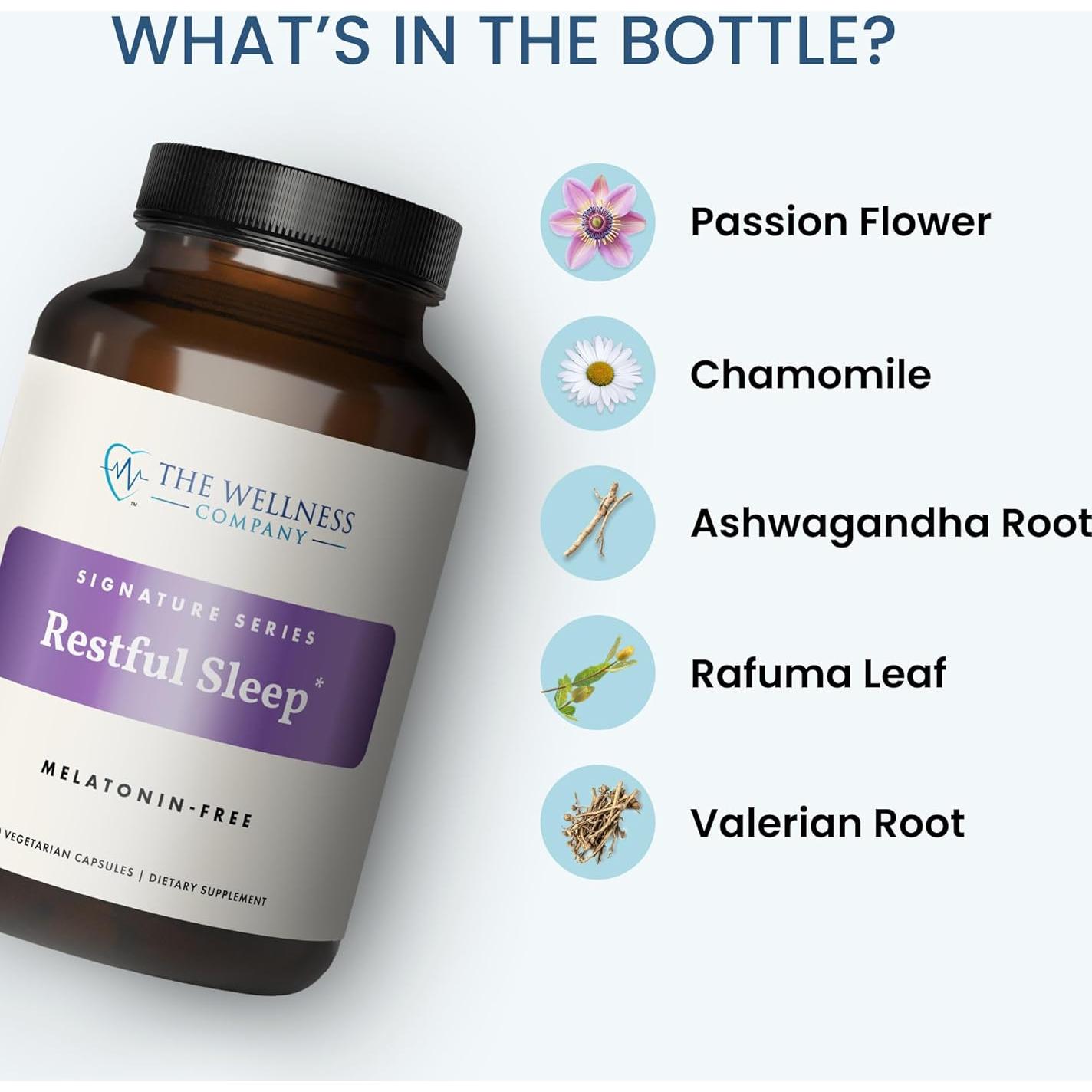 Cápsulas de Sueño Natural La Compañía de Bienestar 120 Unidades