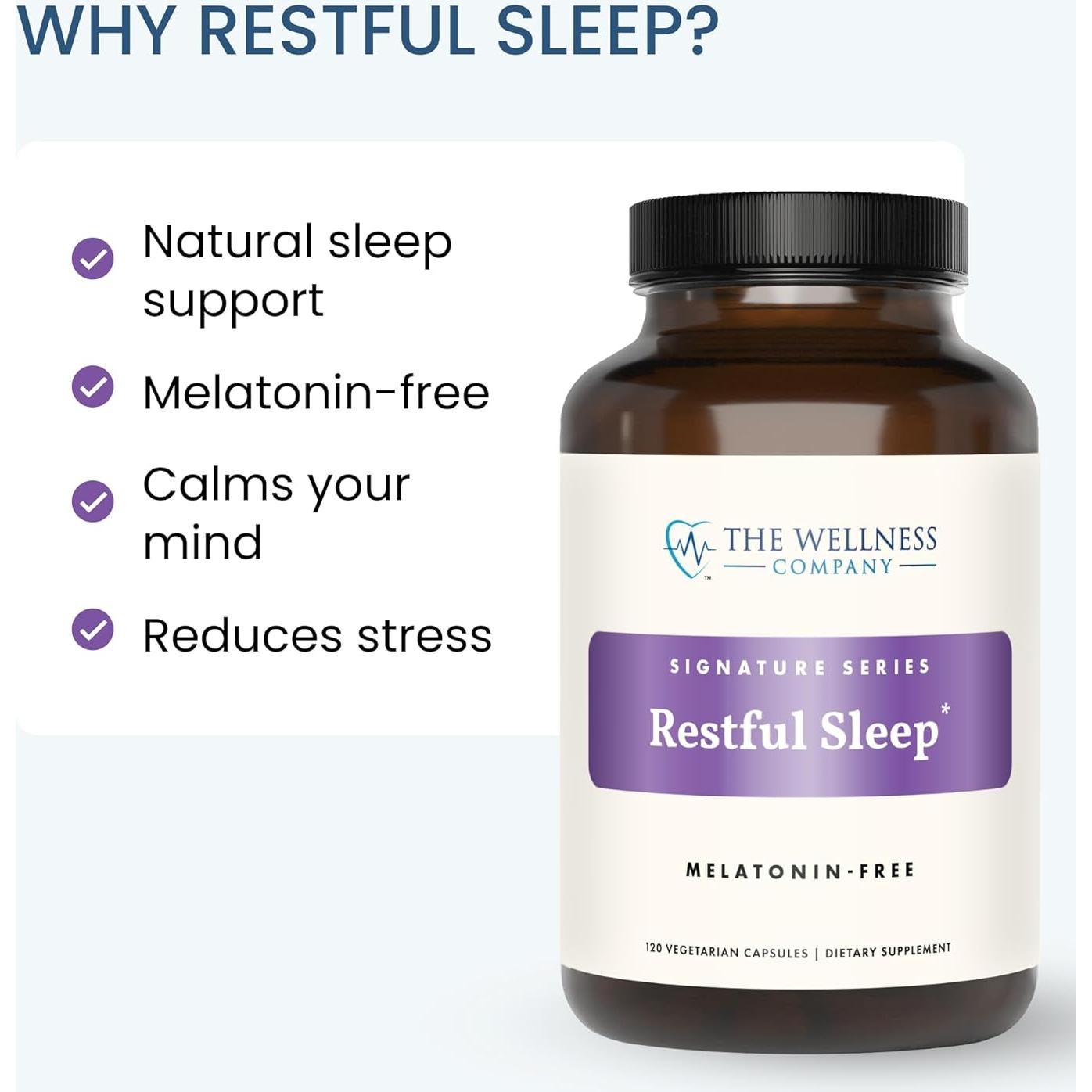 Cápsulas de Sueño Natural La Compañía de Bienestar 120 Unidades