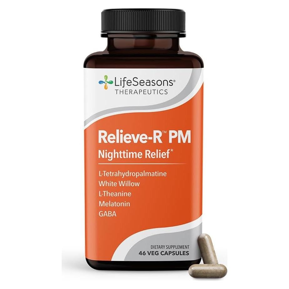 LifeSeasons Relieve-R PM - Suplemento Natural para Sueño - 46 Cápsulas