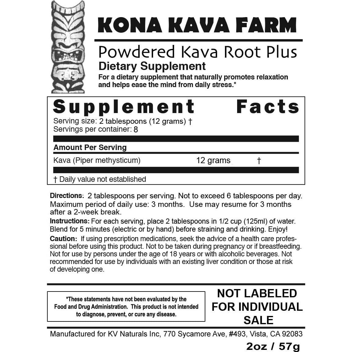Kit de Inicio Kava Kava Kona para 2 Personas - Natural y Vegano