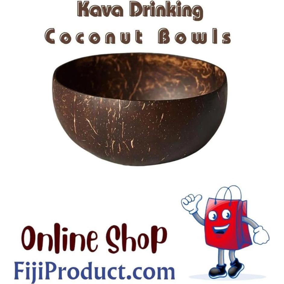 Taza de Kava de Coco 100% Natural - Hecho en Fiji (3 Unidades)