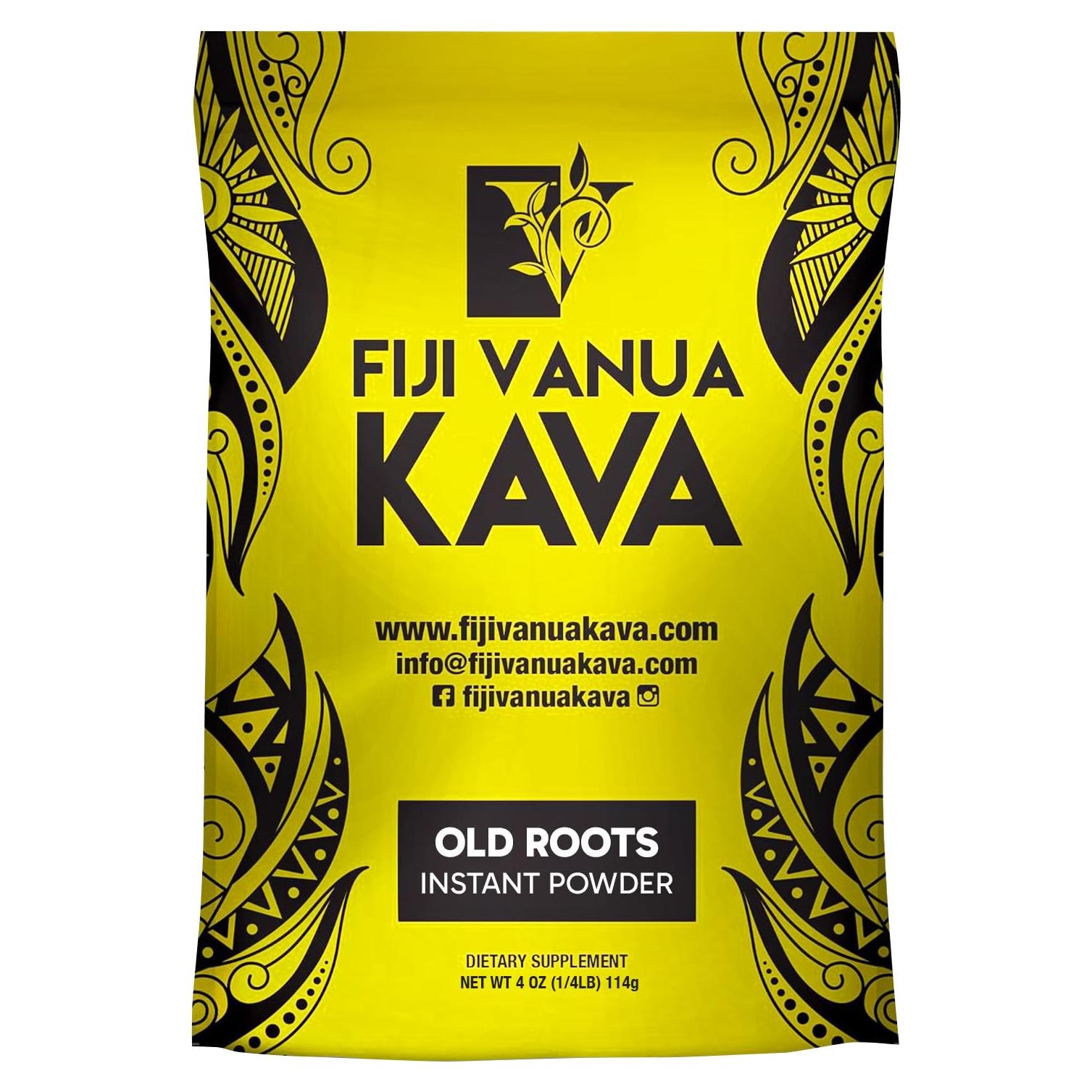 Kava Instantáneo Fiji Vanua Kava 113.4 g - Raíz Noble Sin Micronizar