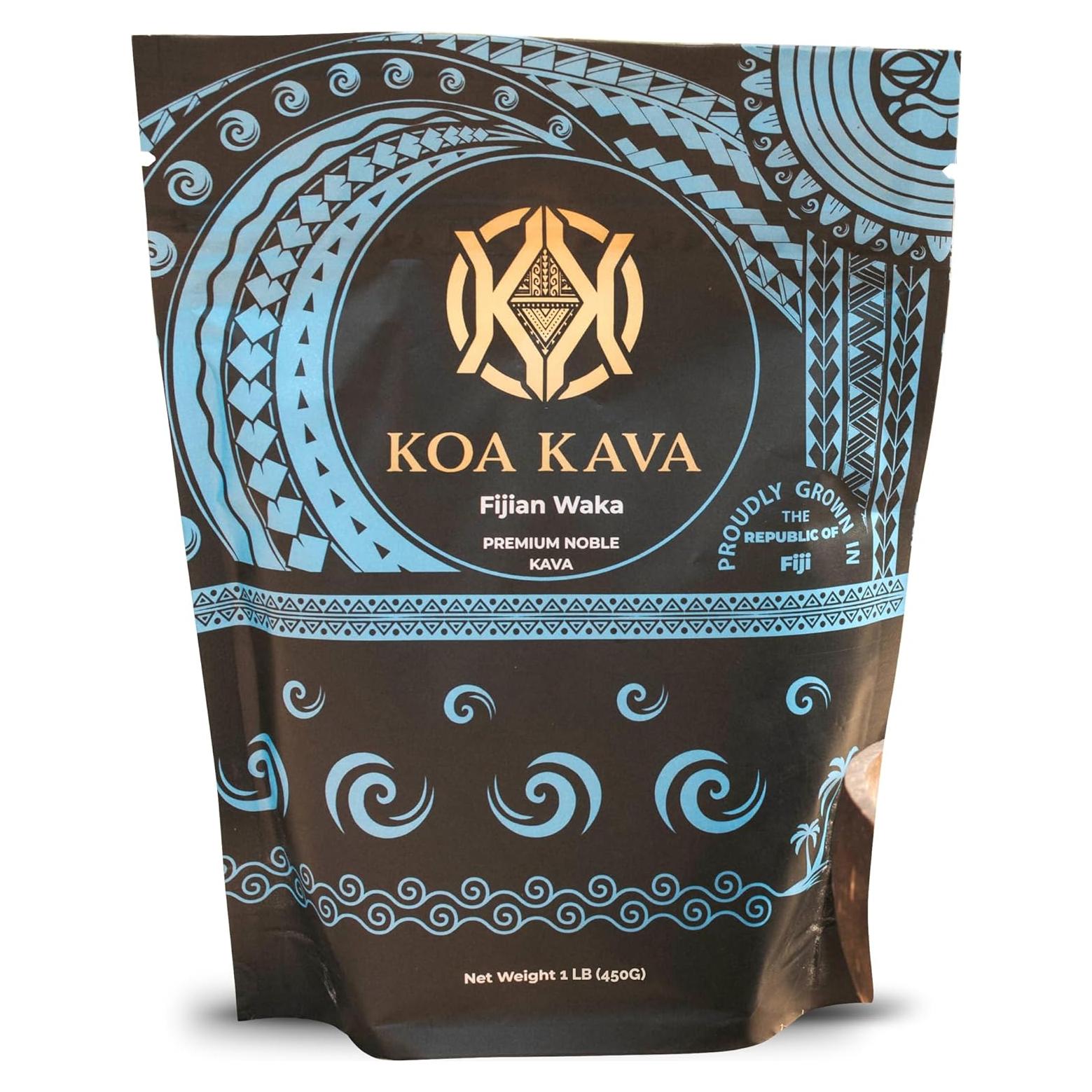 Polvo de Kava Koa Kava de Fiji - 450g de Raíz Noble Waka