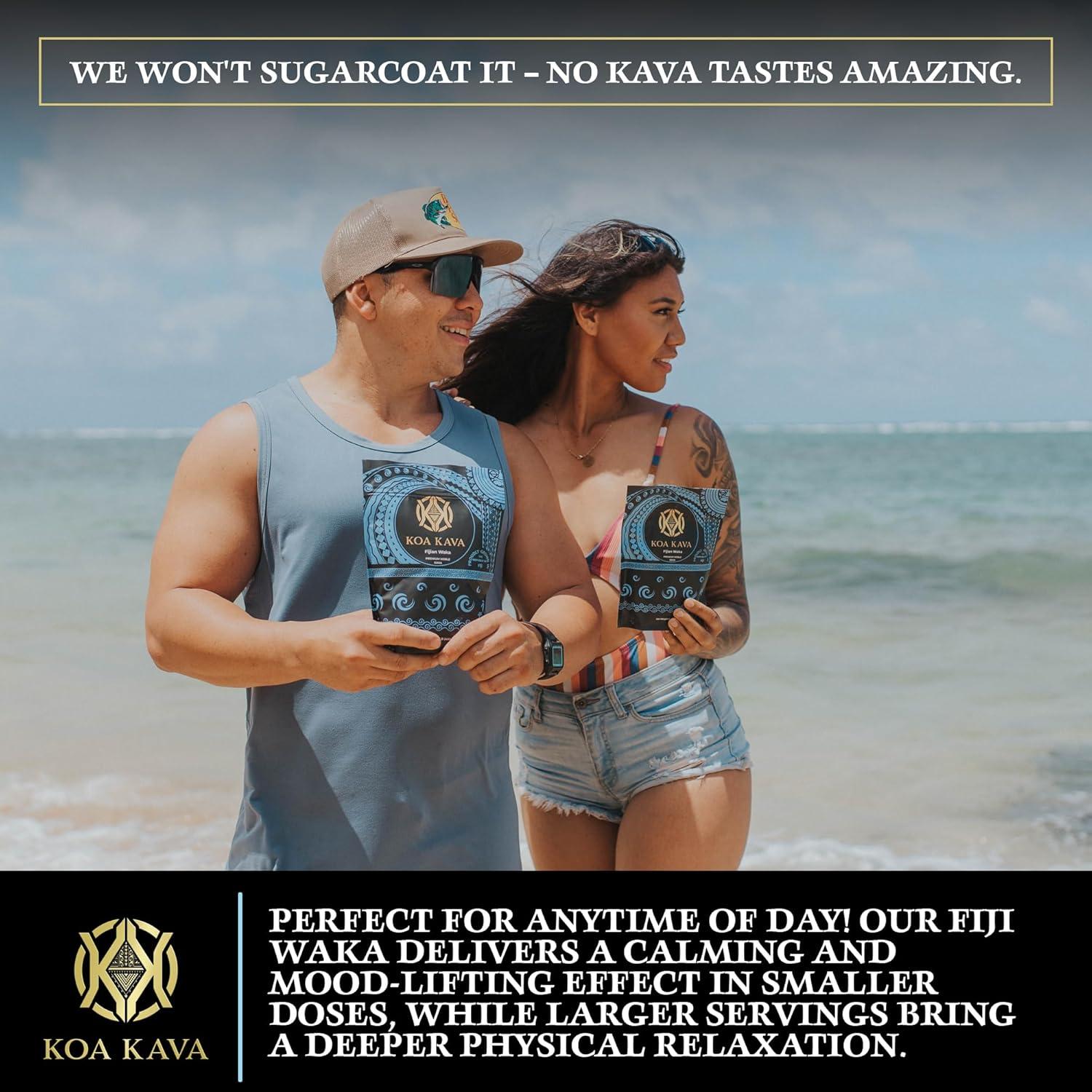 Polvo de Kava Koa Kava de Fiji - 450g de Raíz Noble Waka