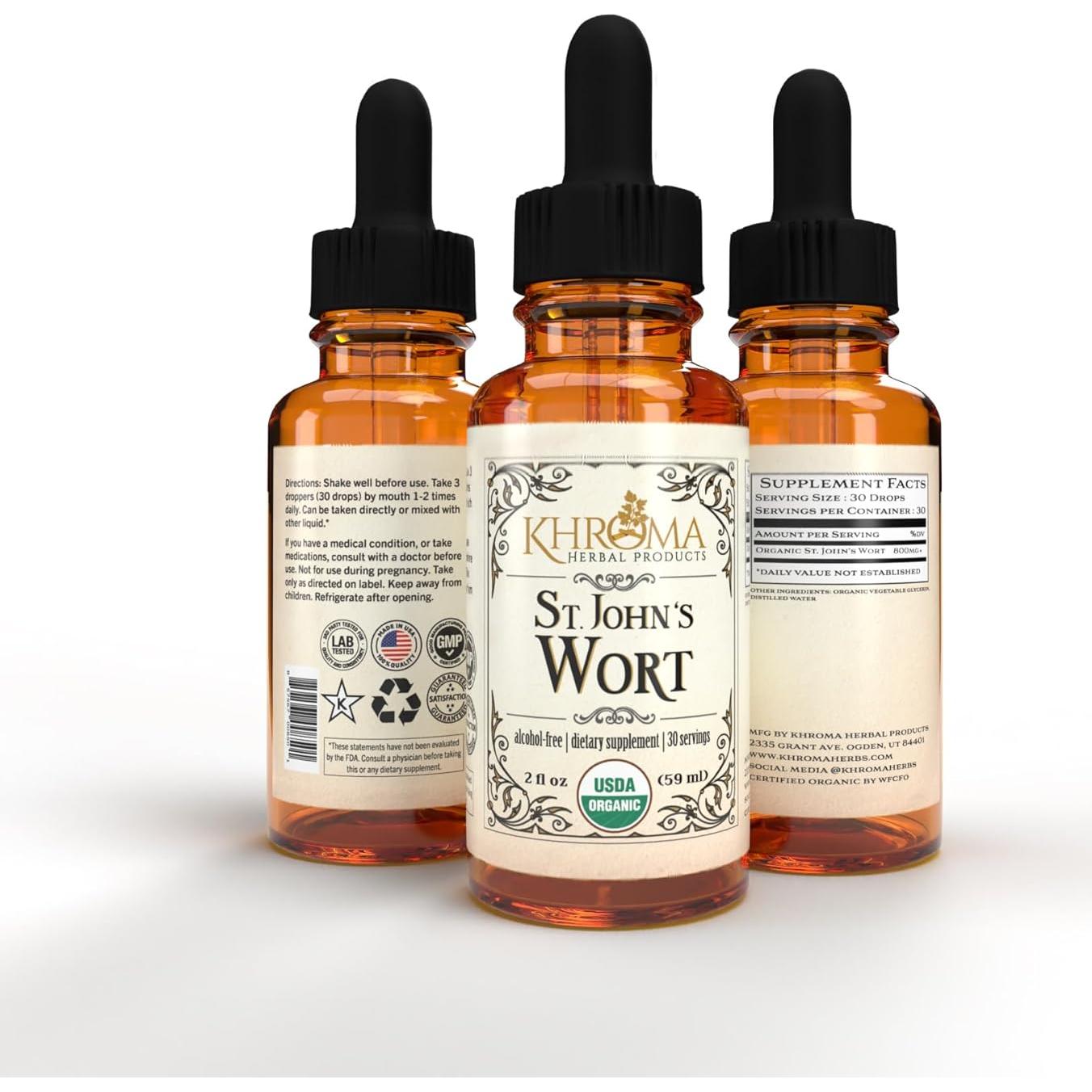 Hierba de San Juan Orgánica 30 Porciones 800 mg - Khroma