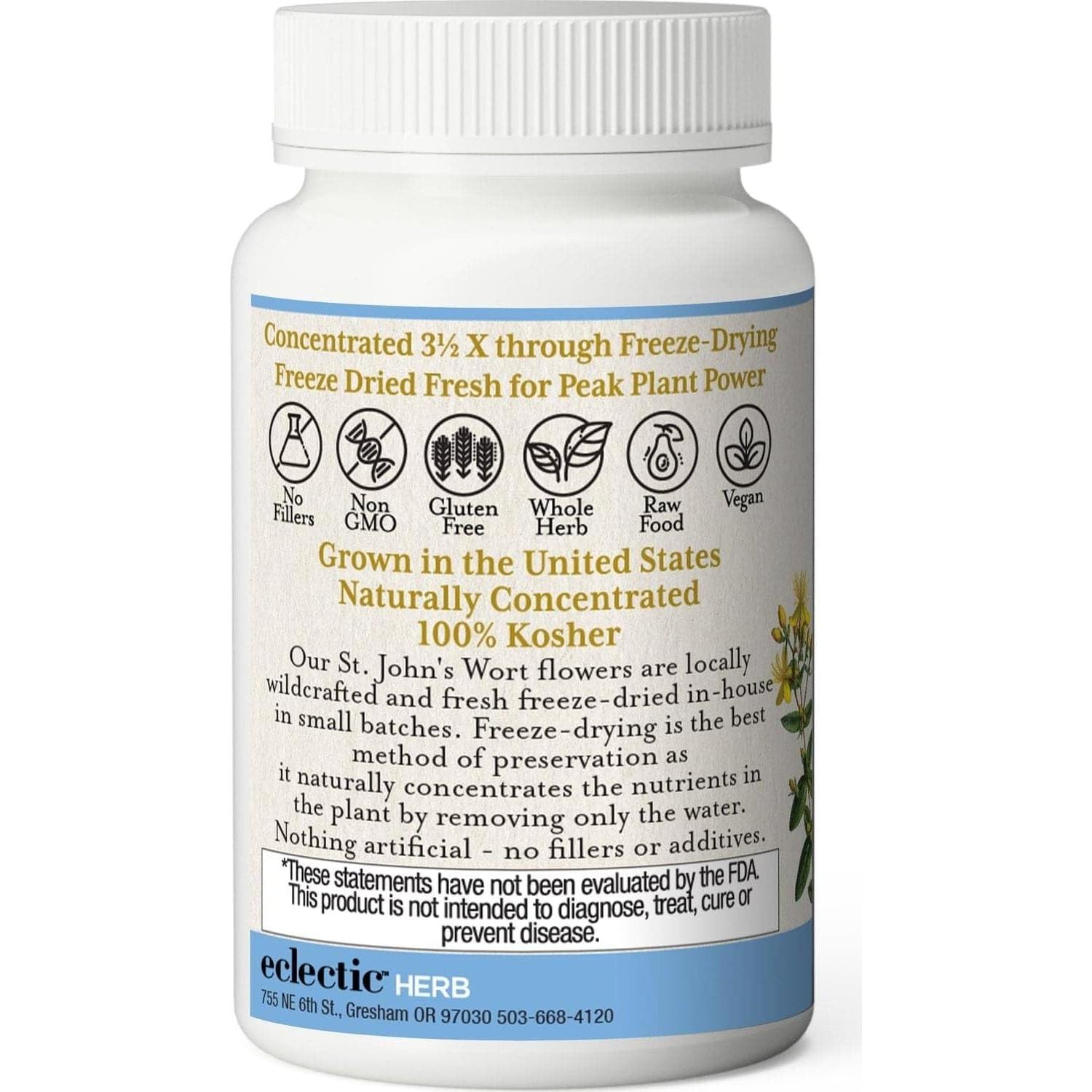 Hierba de San Juan Liofilizada INSTITUTO ECLECTIC 120 Cápsulas