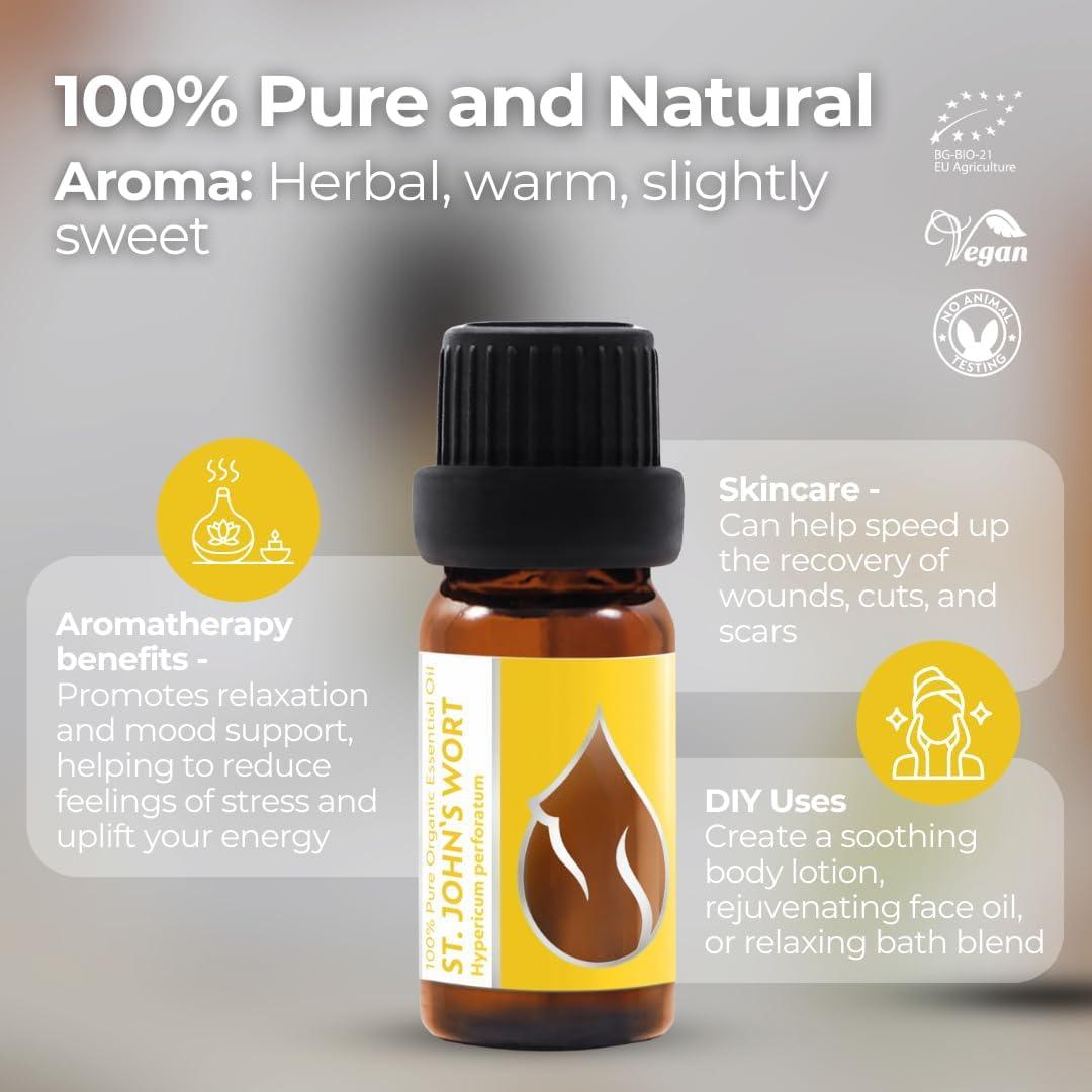 Aceite Esencial de Hierba de San Juan Orgánico Essences 5ml Puro