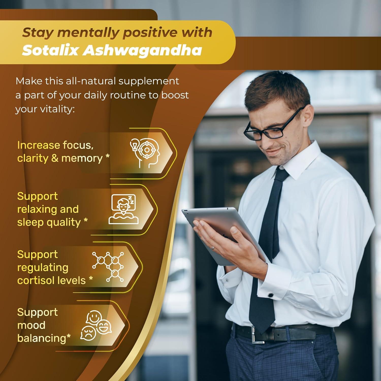 Suplemento SOTALIX Ashwagandha Avanzado 150 Cápsulas