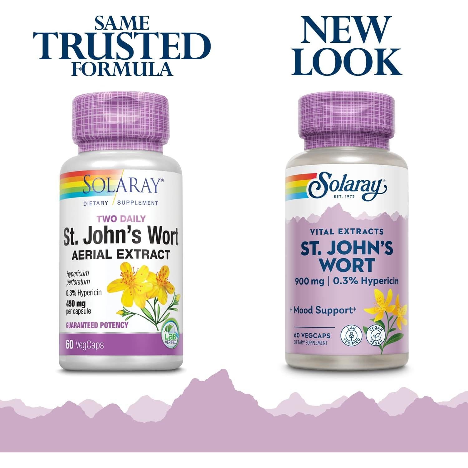 Extracto Aéreo de Hipérico Solaray 450mg - 60 Cápsulas