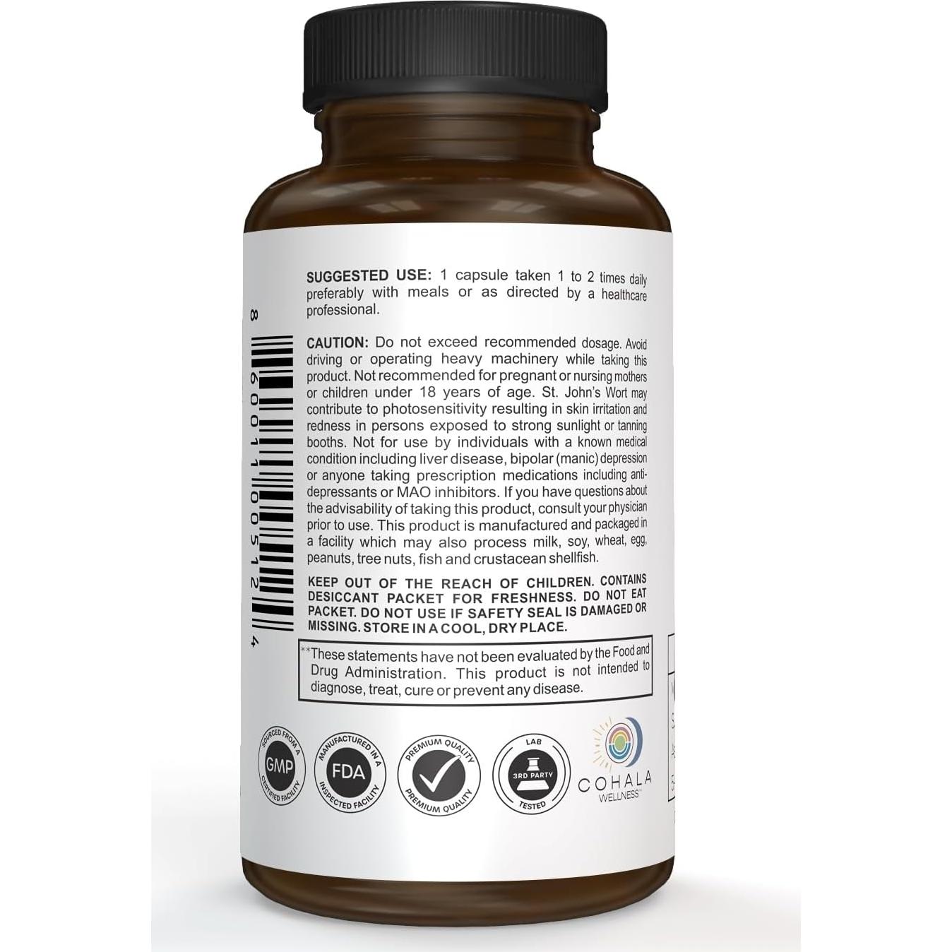 Suplemento Mellow COHALA WELLNESS 60 cápsulas Ashwagandha GABA