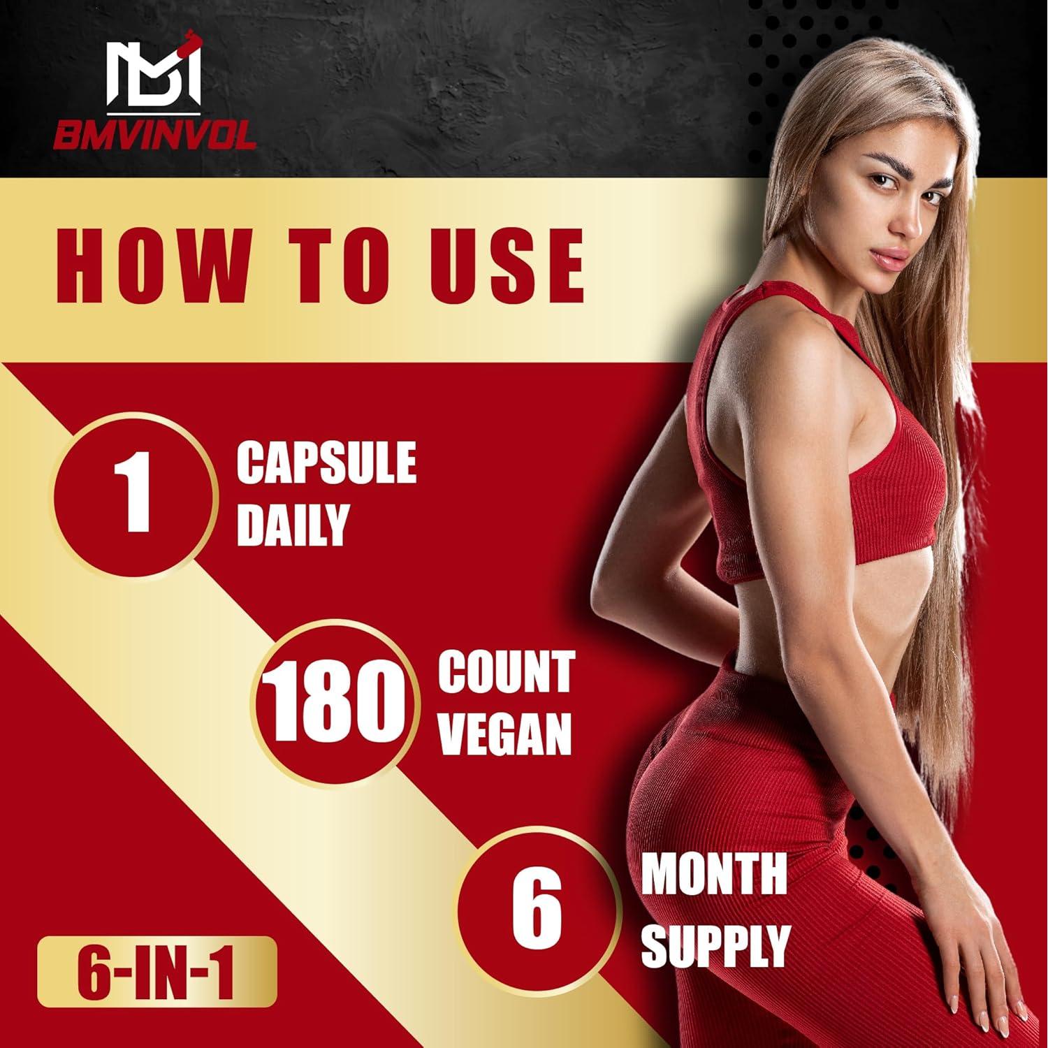 Cápsulas de Ashwagandha BMVINVOL 180 Veganas - Suplemento Herbal