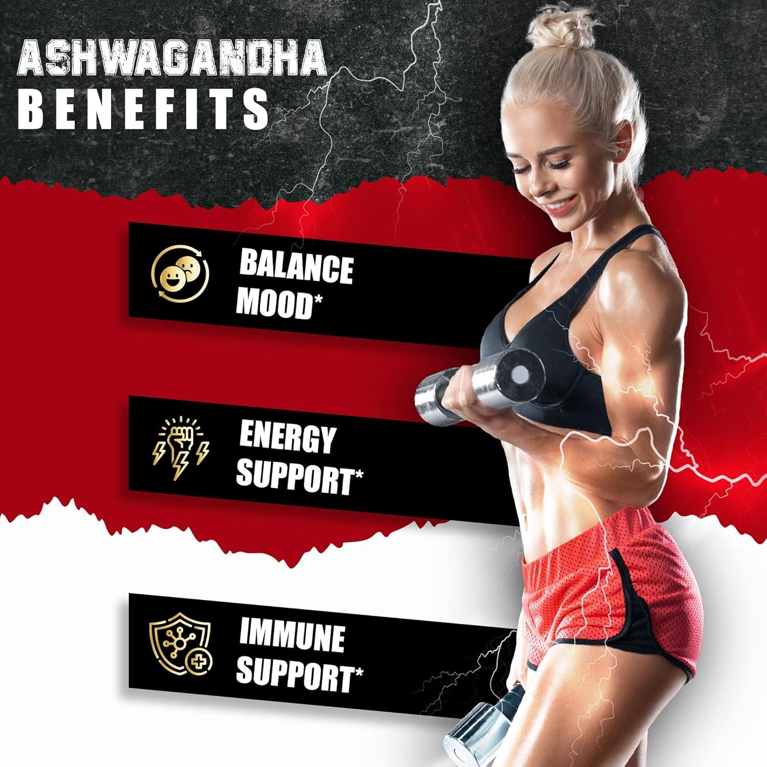 Cápsulas de Ashwagandha BMVINVOL 180 Veganas - Suplemento Herbal