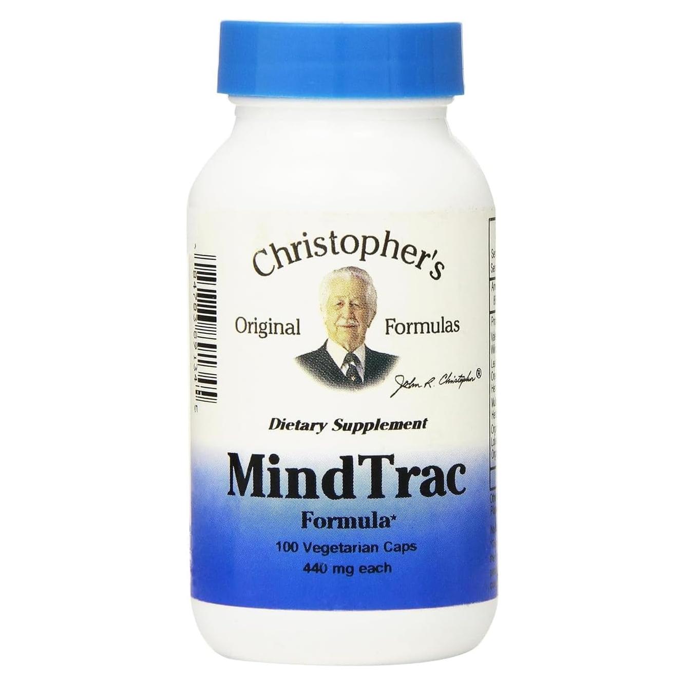 Suplemento Natural MindTrac Christopher 100 Cápsulas
