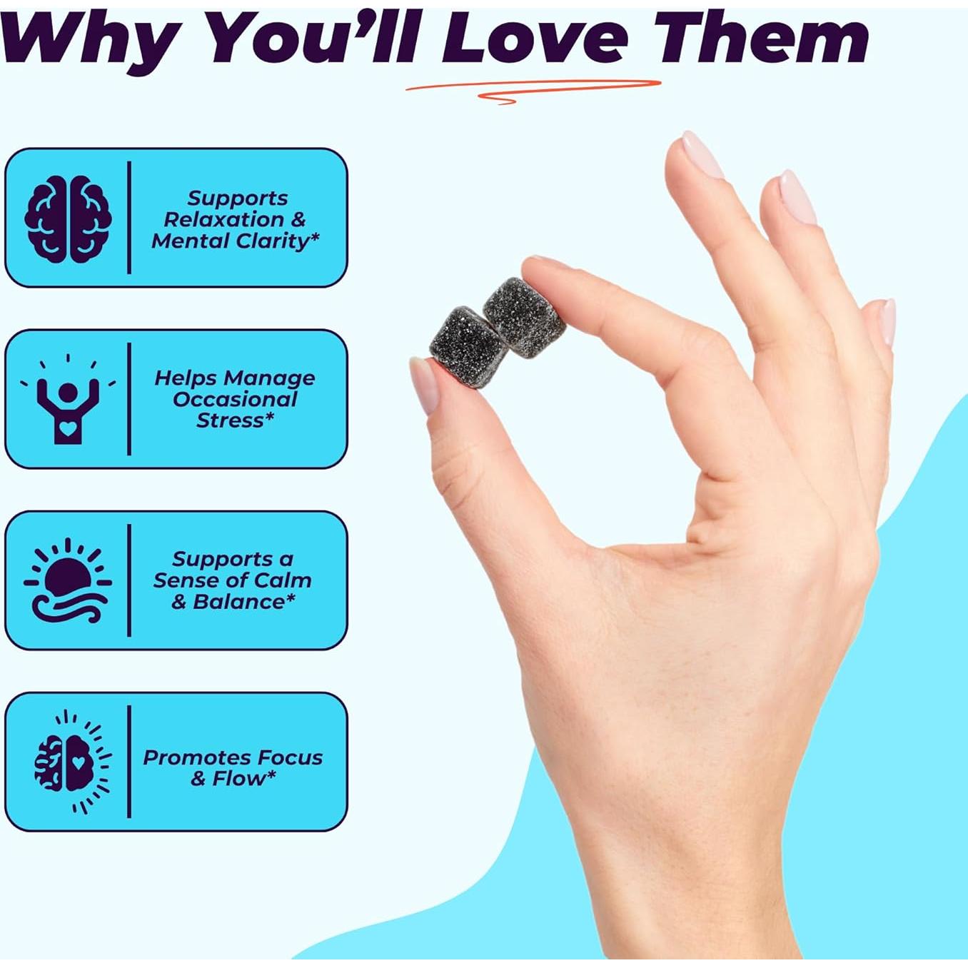 Chill Gummies Hello LoFi - Suplemento Relajación Vegano 40 Unidades