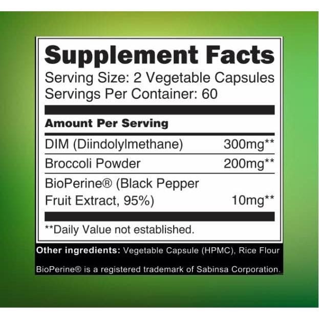 Hierba de San Juan 900mg y DIM 300mg - Suplemento Natural 120 Cápsulas