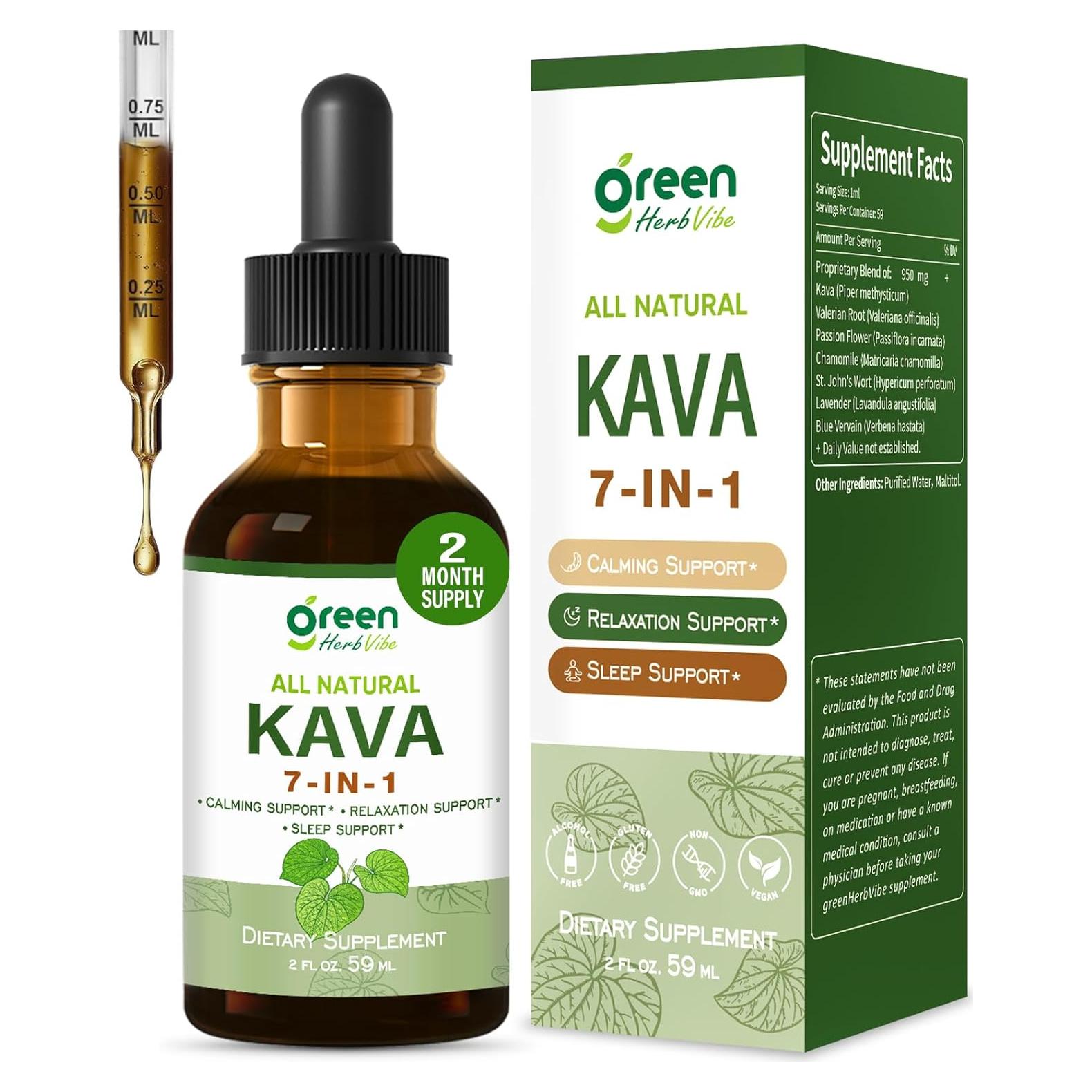Extracto de Kava Kava en Gotas 56.7 ml - Suplemento Natural