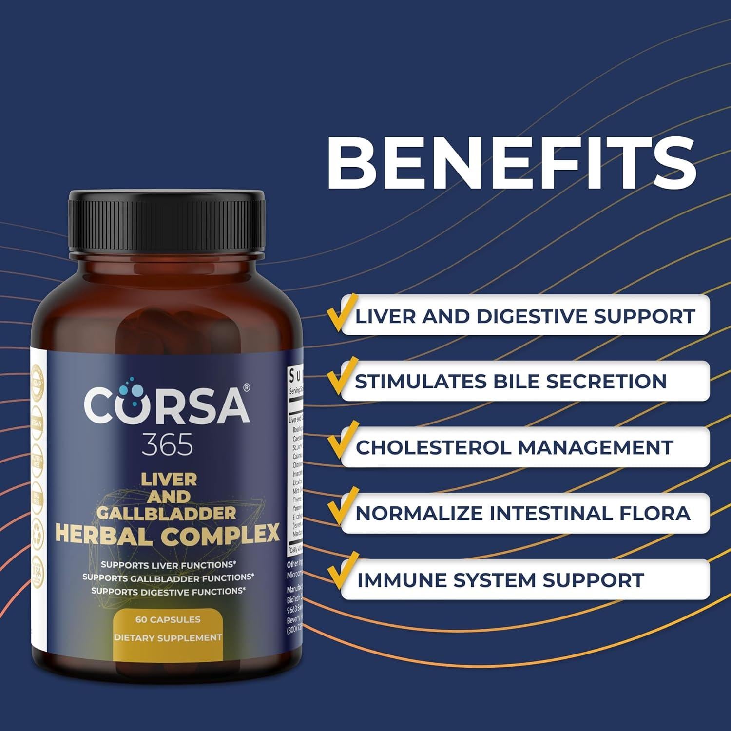 Suplemento Detox para Hígado y Vesícula Biliar Biotech 60 Cápsulas