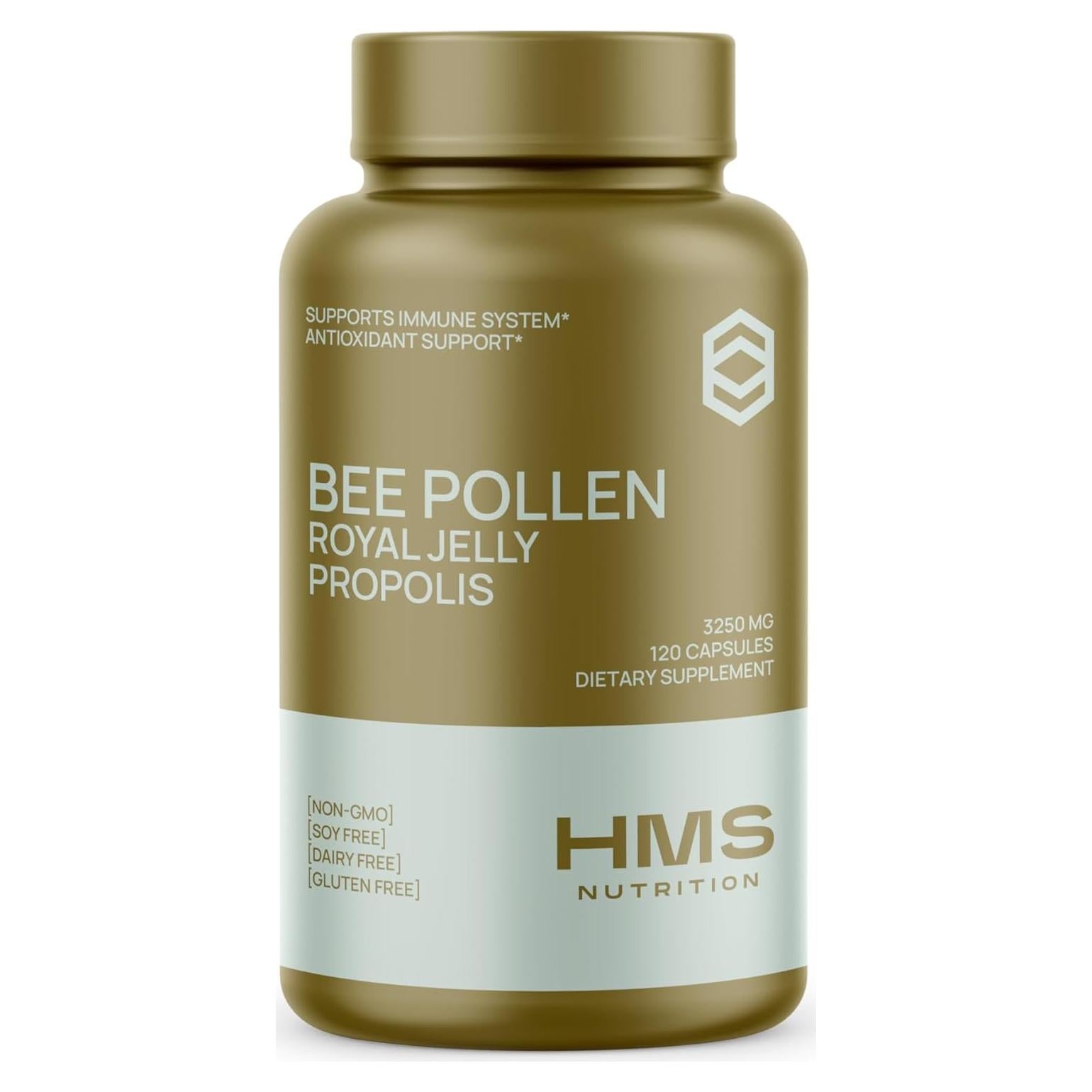 Suplemento Dietético Polen de Abeja HMS Nutrition 3250mg 120 Cápsulas