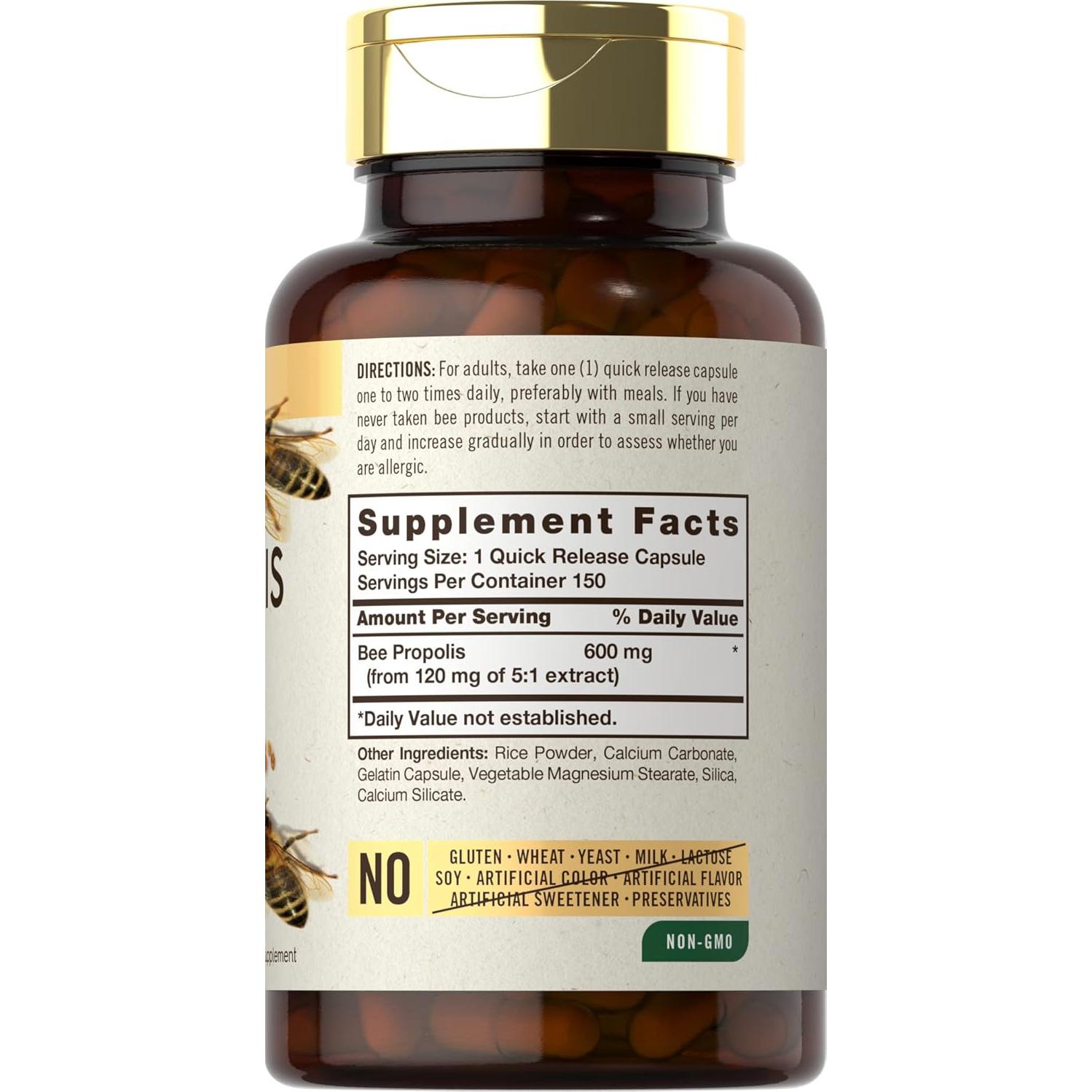 Cápsulas de Propóleos de Abeja Carlyle 600mg - 150 Unidades