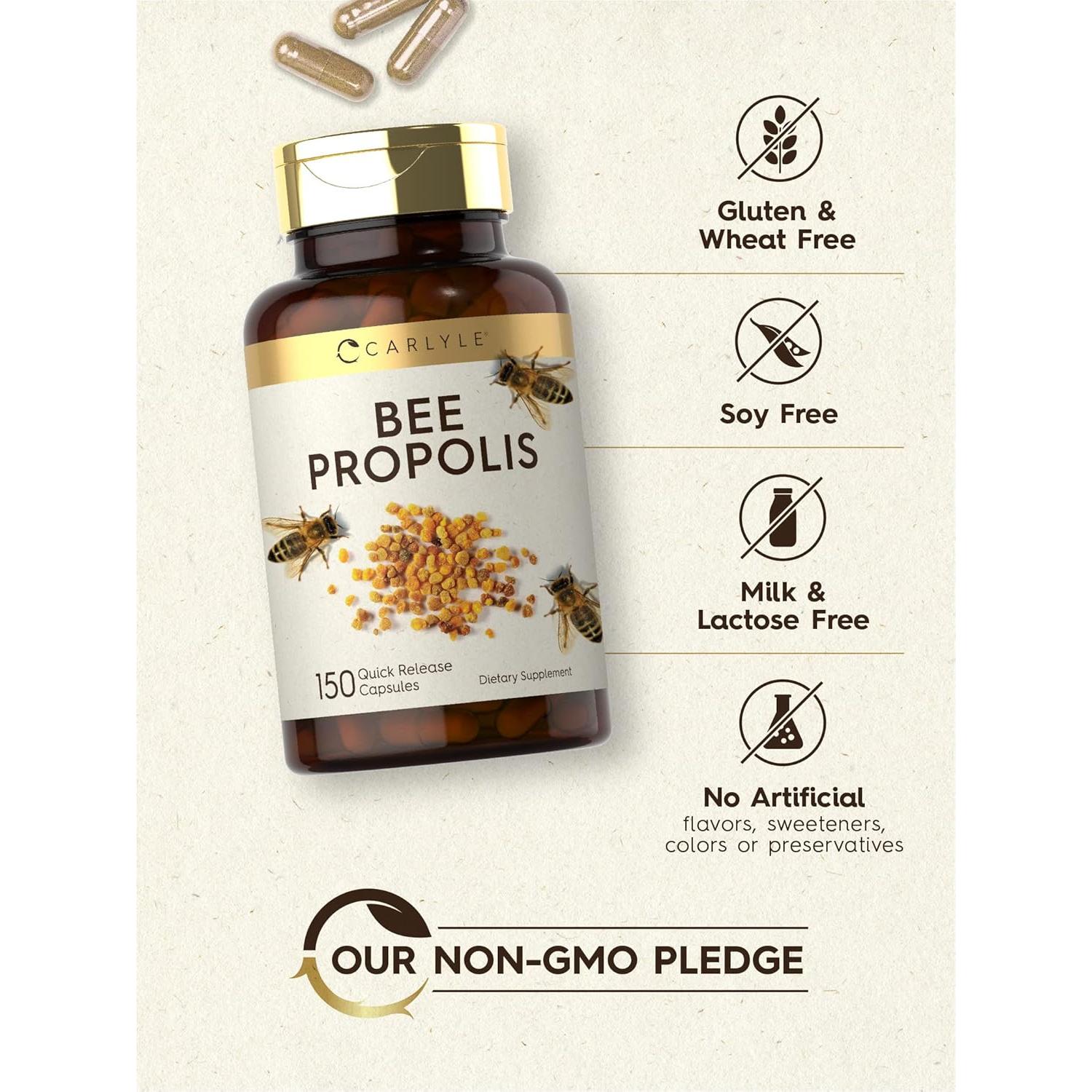 Cápsulas de Propóleos de Abeja Carlyle 600mg - 150 Unidades