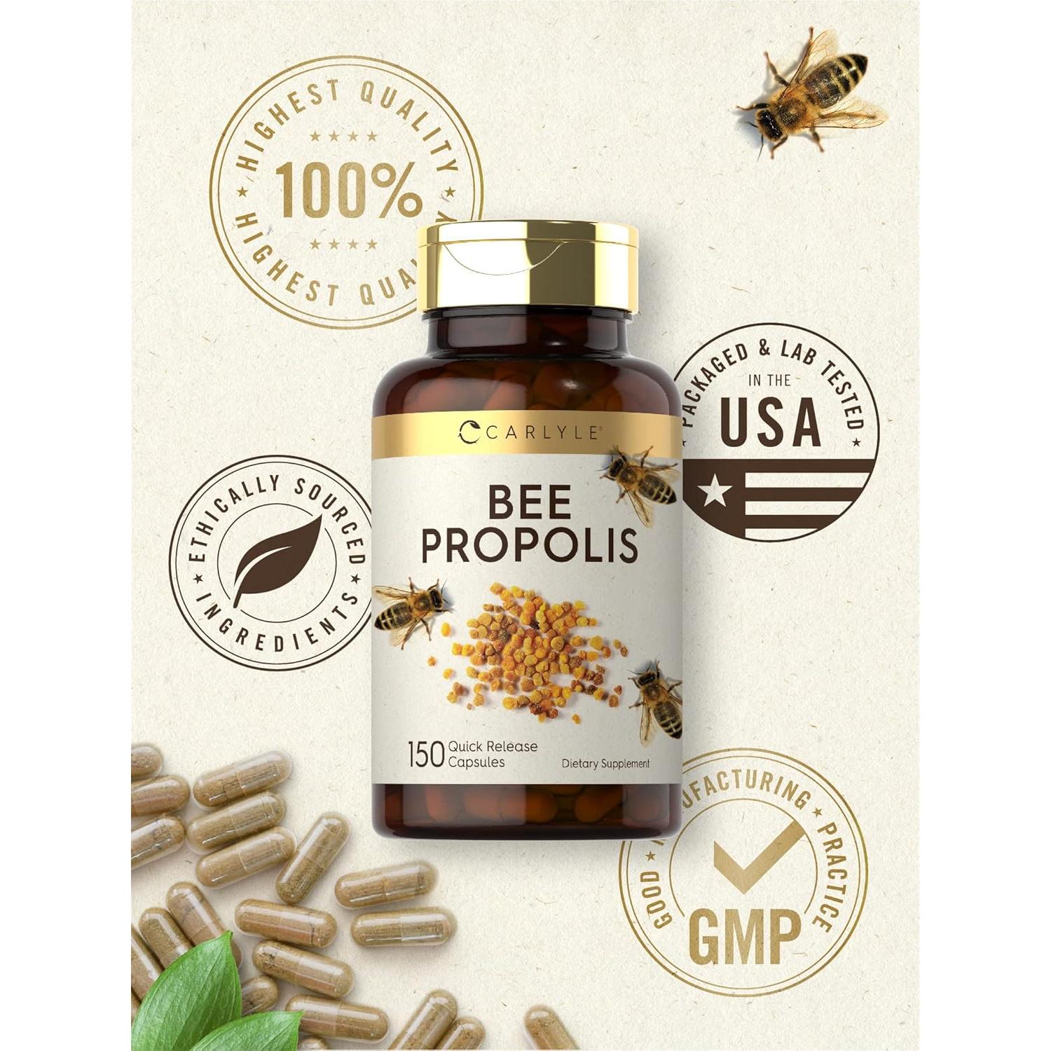 Cápsulas de Propóleos de Abeja Carlyle 600mg - 150 Unidades