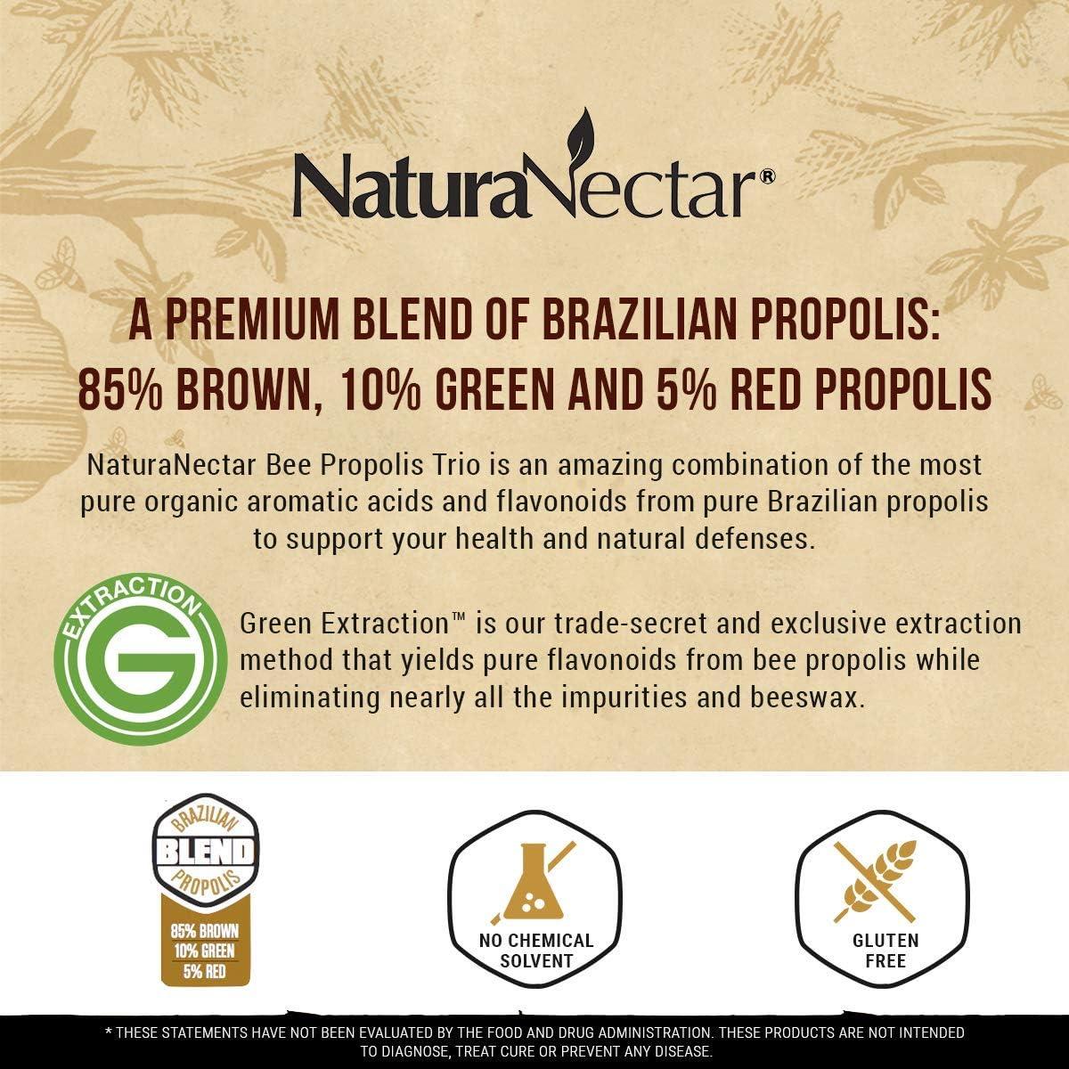 Cápsulas de Propóleos de Abeja NaturaNectar 60 pcs - Sin Gluten