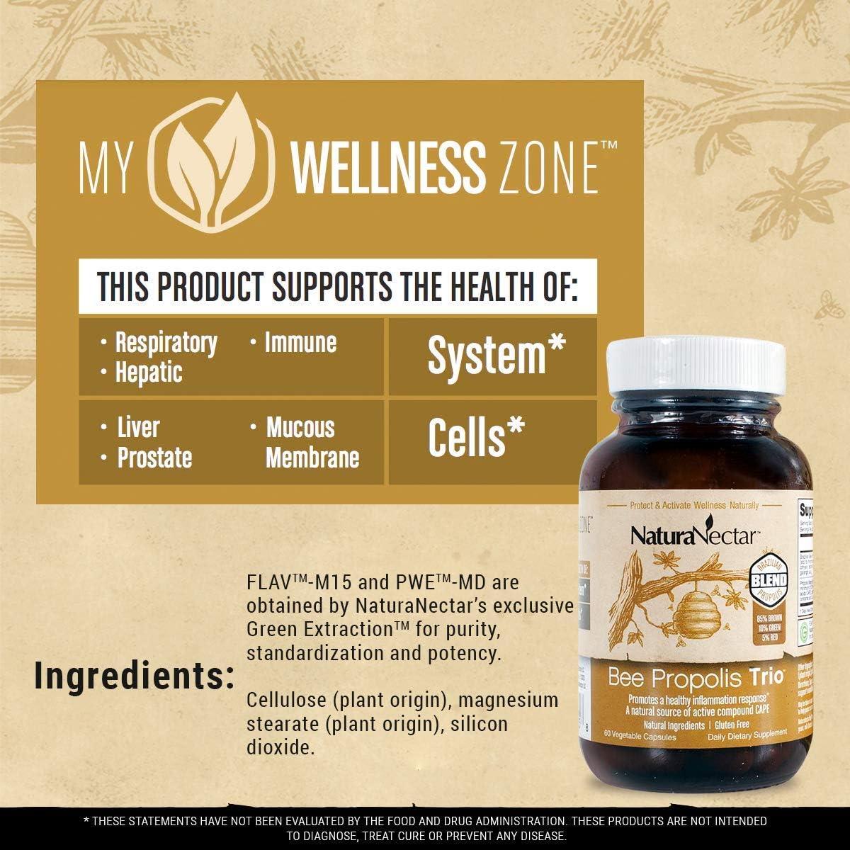 Cápsulas de Propóleos de Abeja NaturaNectar 60 pcs - Sin Gluten