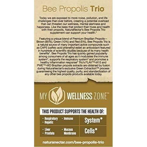 Cápsulas de Propóleos de Abeja NaturaNectar 60 pcs - Sin Gluten