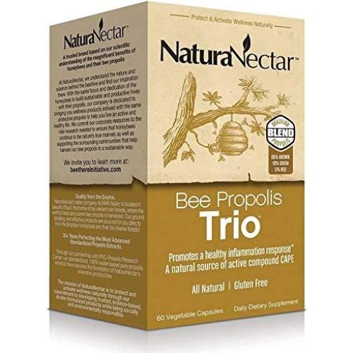 Cápsulas de Propóleos de Abeja NaturaNectar 60 pcs - Sin Gluten