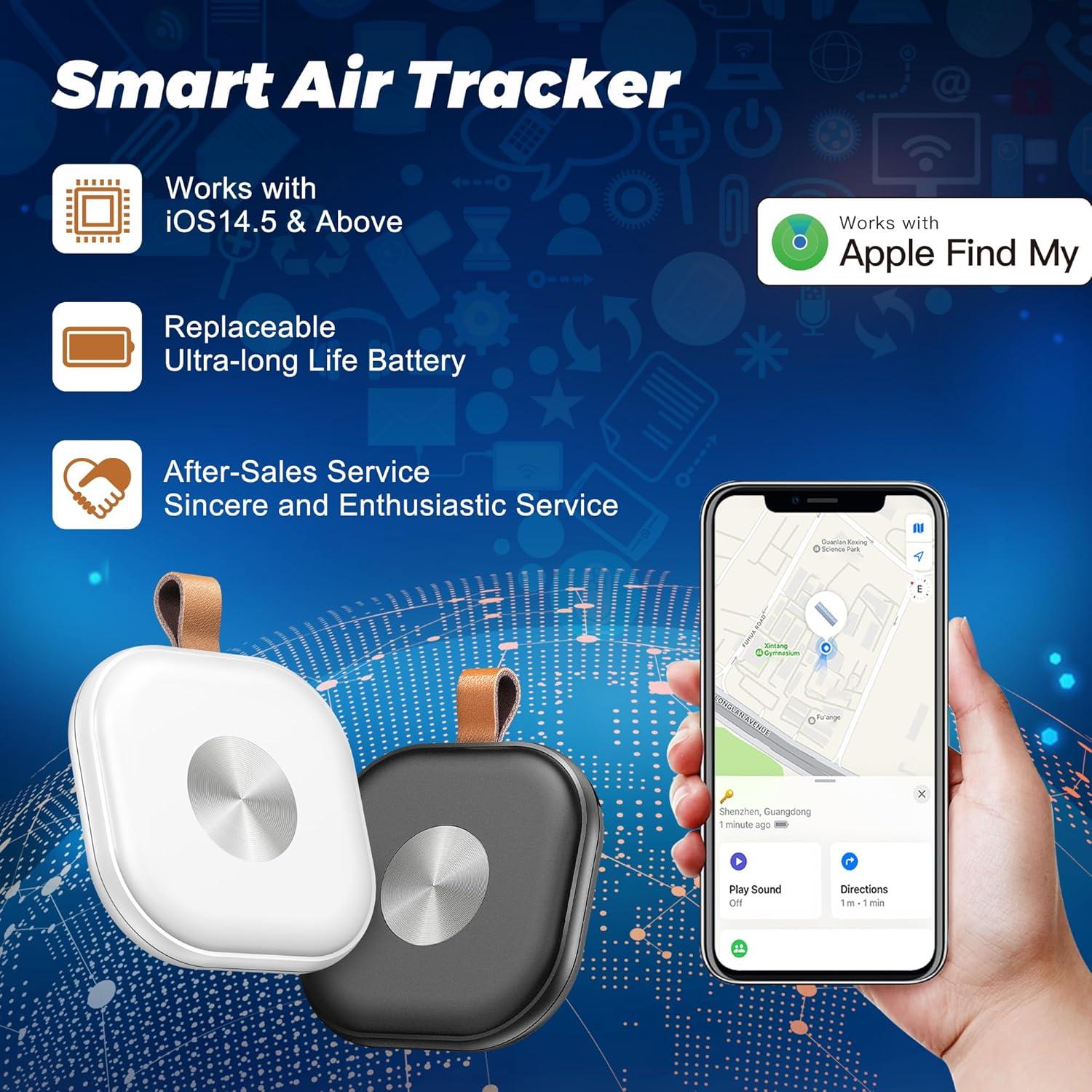 Etiquetas de seguimiento MYYUNIOFF 4 paquetes Bluetooth iOS