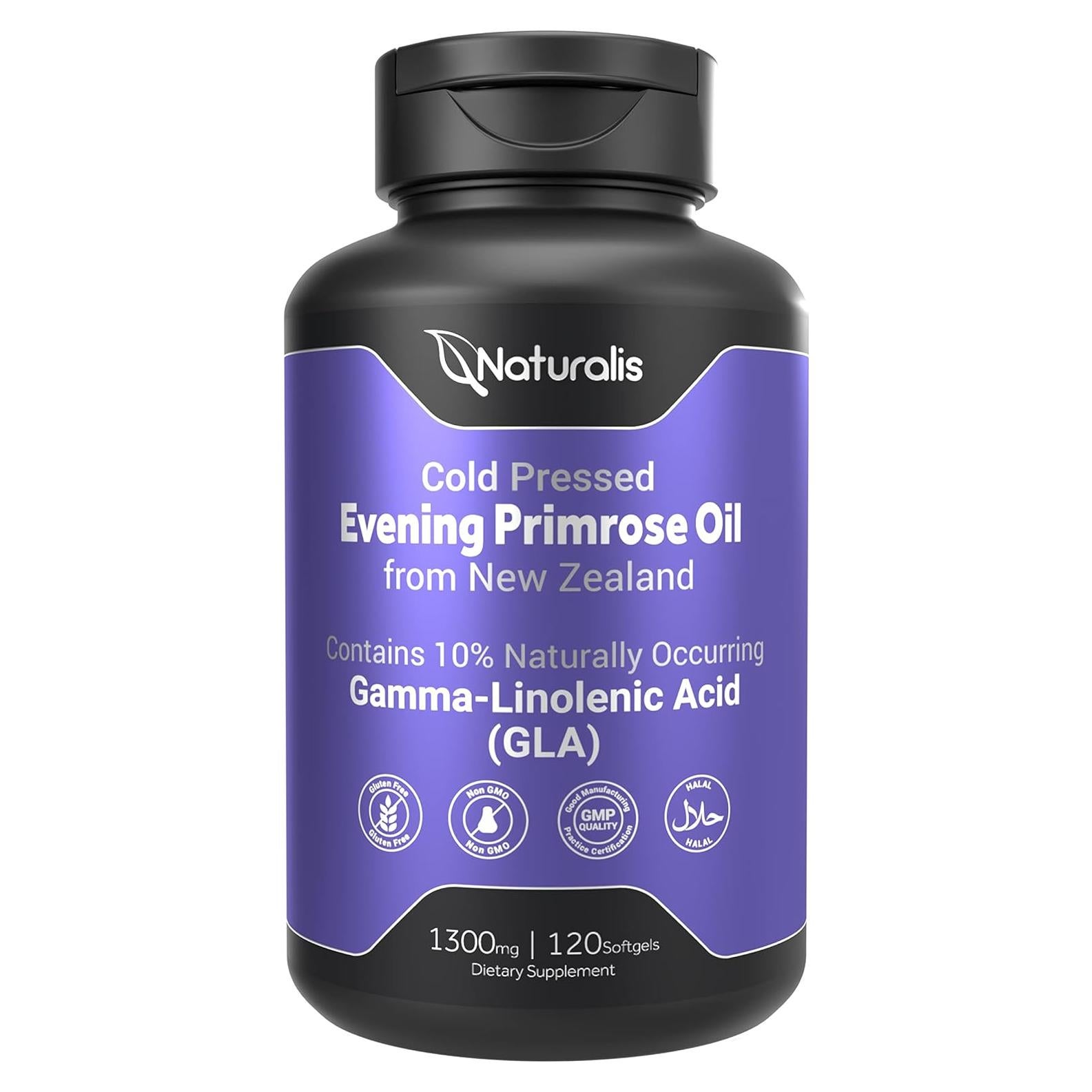 Aceite de Onagra Naturalis 1300mg 120 Cápsulas Blandas