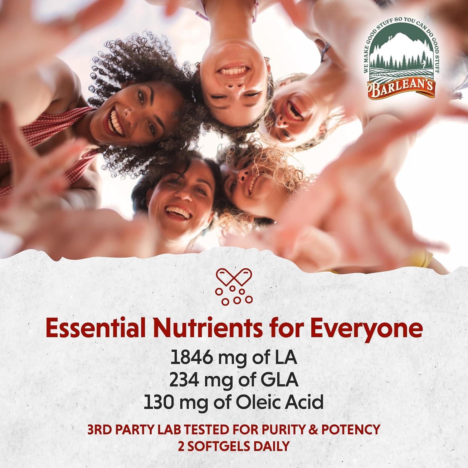 Cápsulas de Aceite de Onagra Barlean's 1300mg 120 Gelatinas