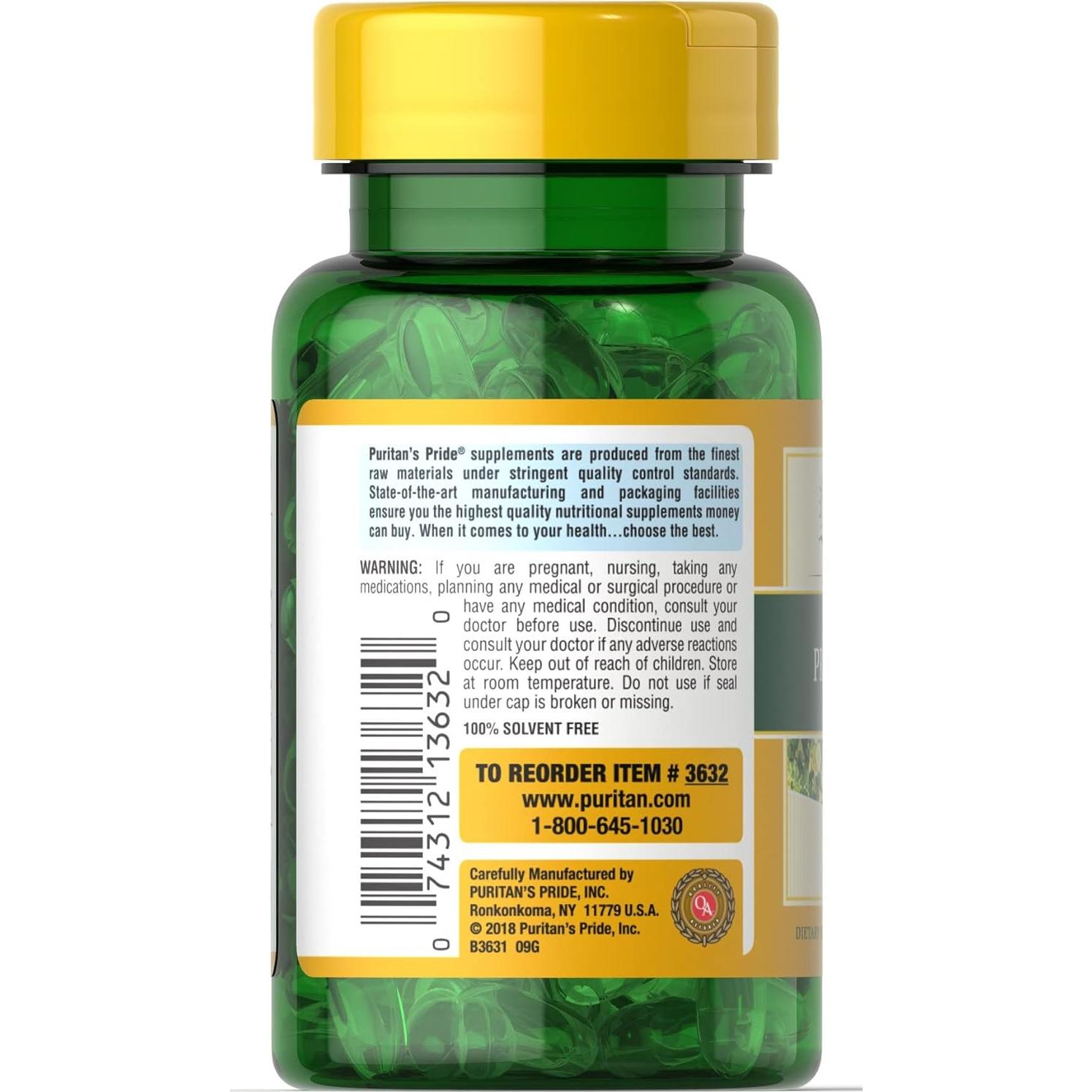 Aceite de Onagra Puritan's Pride 500 mg 100 Cápsulas Blandas