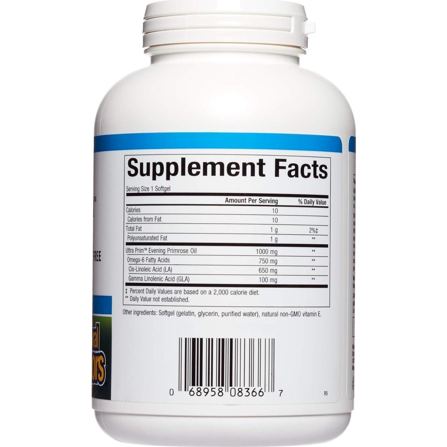 Omega Factors Natural Factors Aceite de Onagra 1000mg 240 Perlas