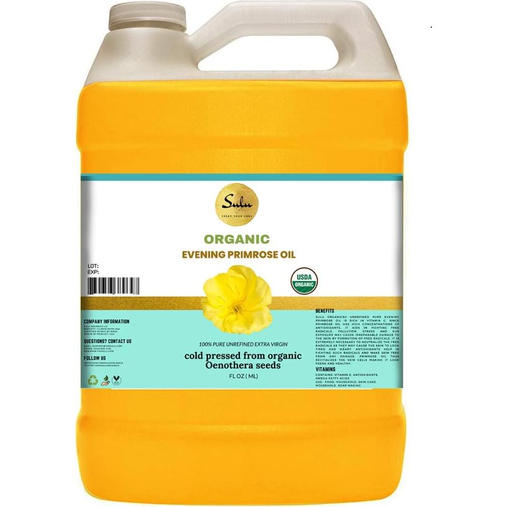 Aceite de Onagra Orgánico Sulu 355 ml - 12% GLA Natural