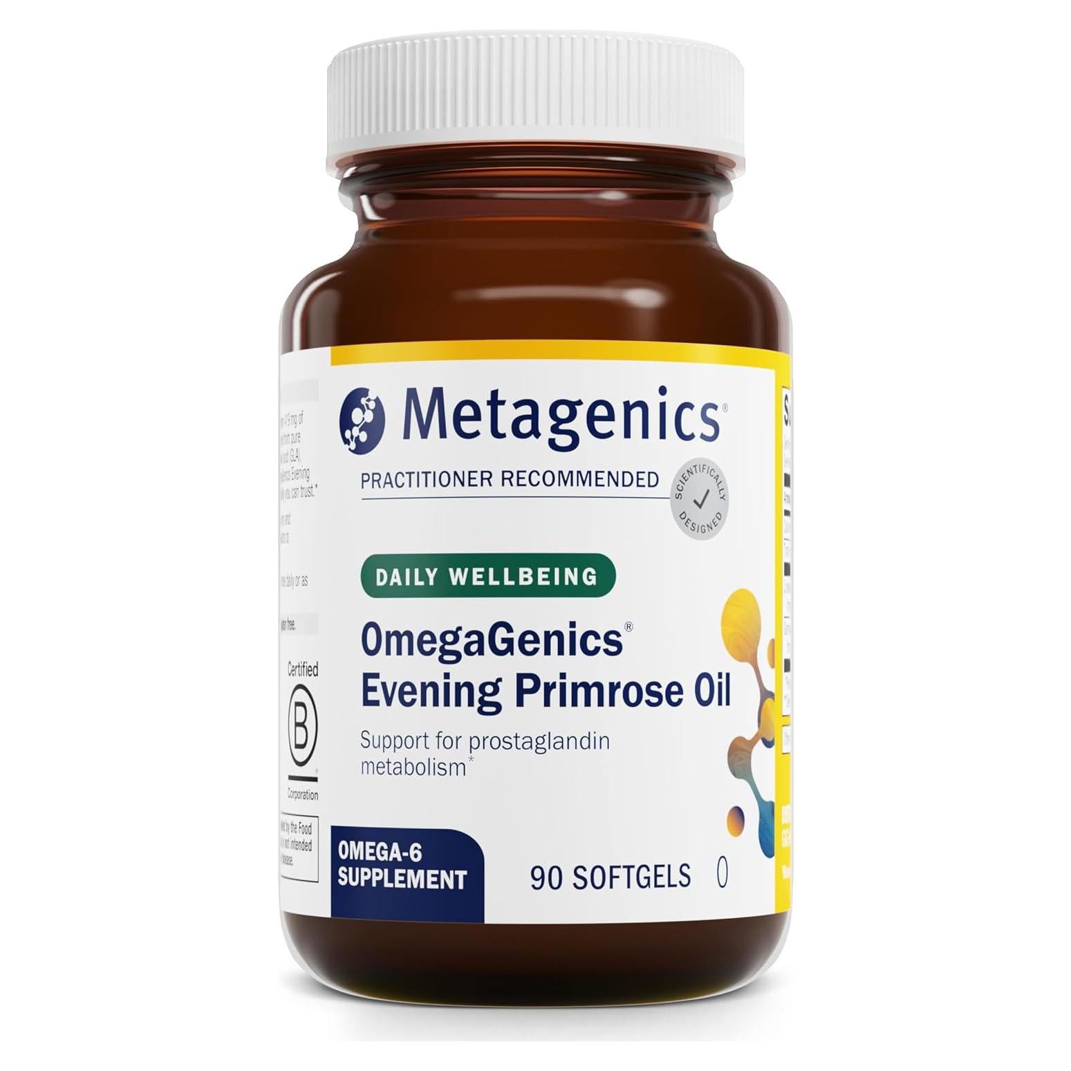 Aceite de Onagra Metagenics 90 Cápsulas - GLA 50 mg