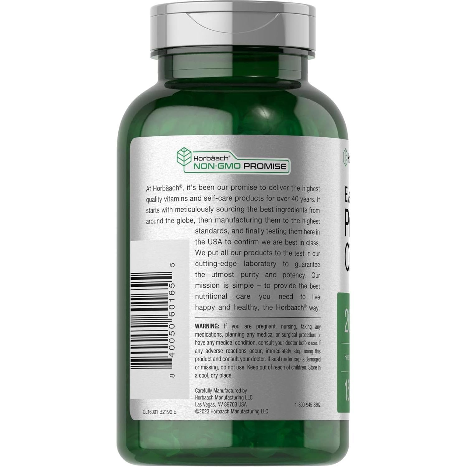 Cápsulas de Aceite de Onagra Horbäach 2000mg - 150 Gelatinas Blandas