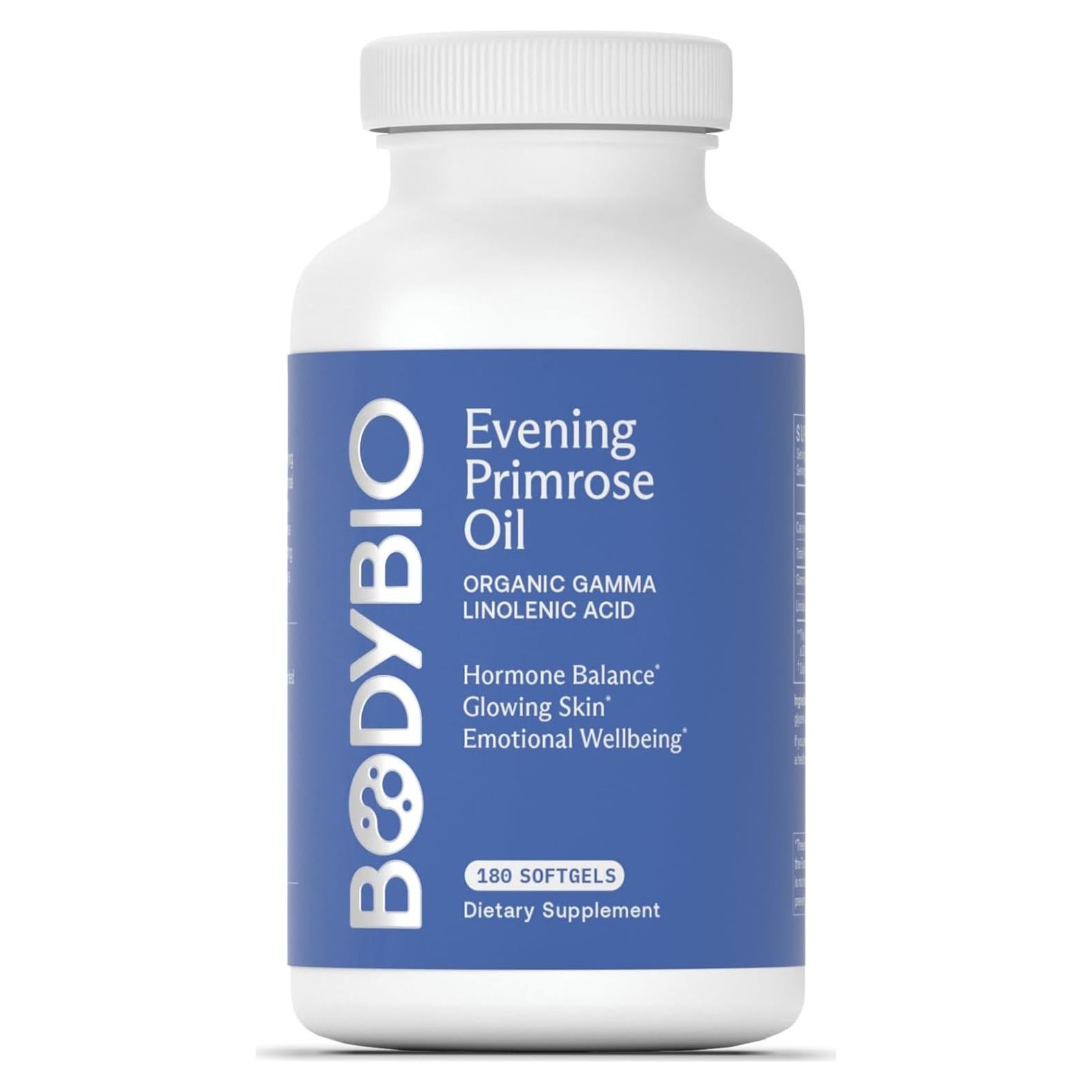 Aceite de Onagra BodyBio 180 Cápsulas 1300 mg - Salud Piel