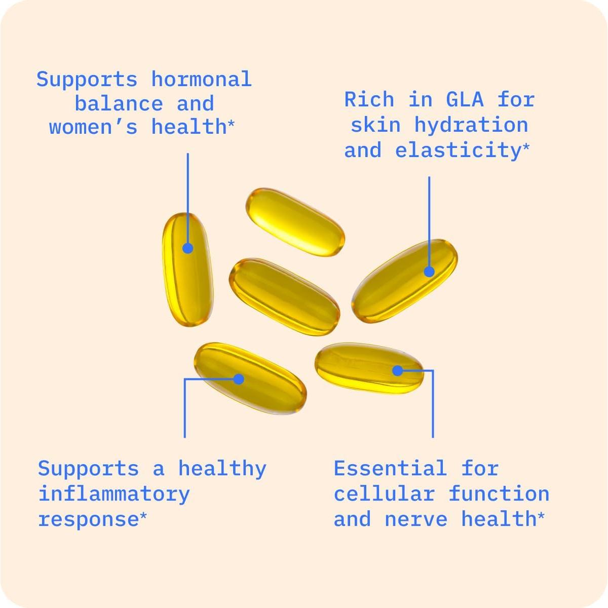 Aceite de Onagra BodyBio 180 Cápsulas 1300 mg - Salud Piel