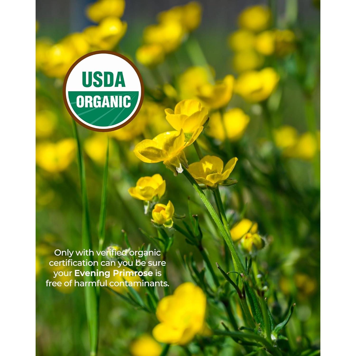 Suplemento Aceite de Onagra Orgánico Nutrigent 940 mg 60 Cápsulas