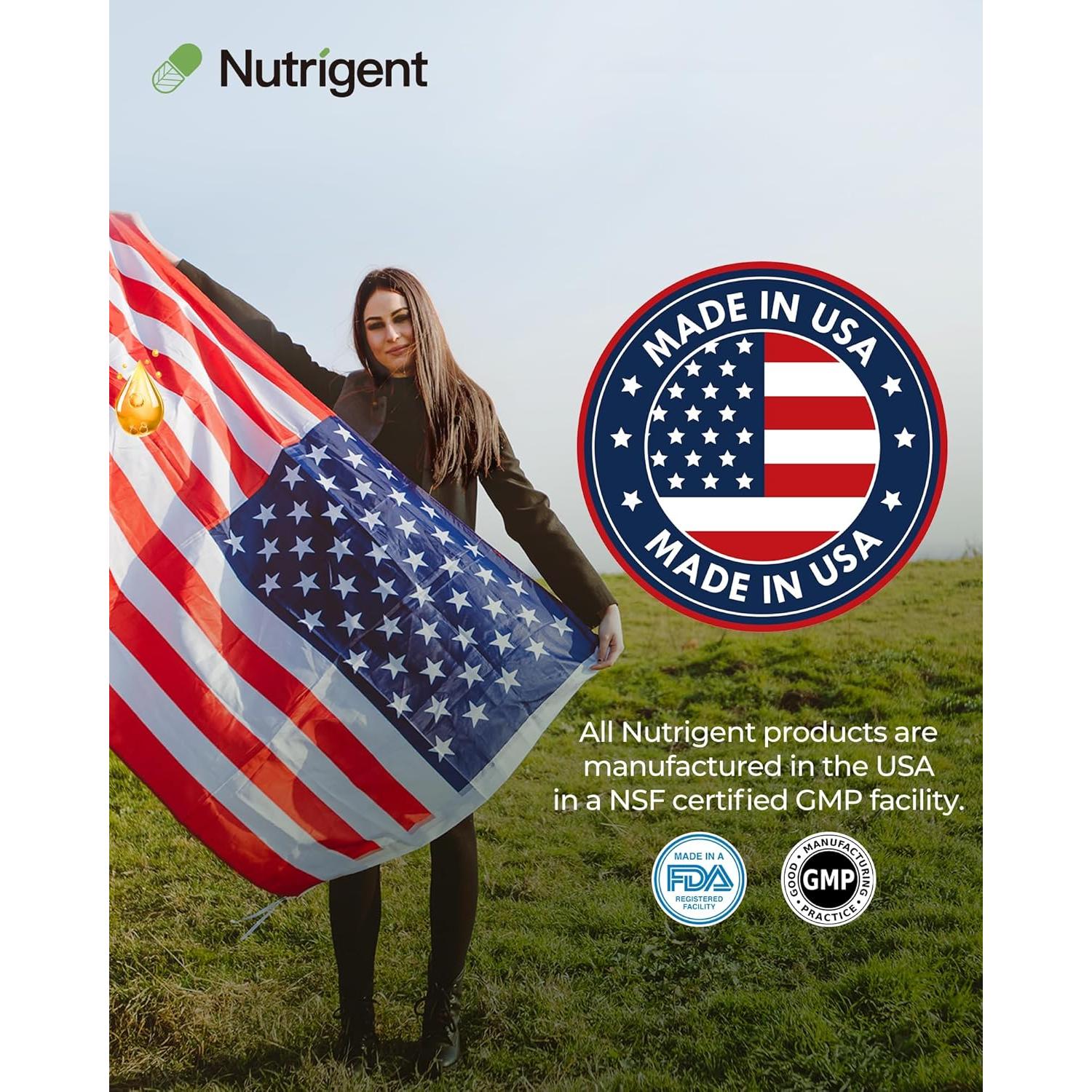 Suplemento Aceite de Onagra Orgánico Nutrigent 940 mg 60 Cápsulas