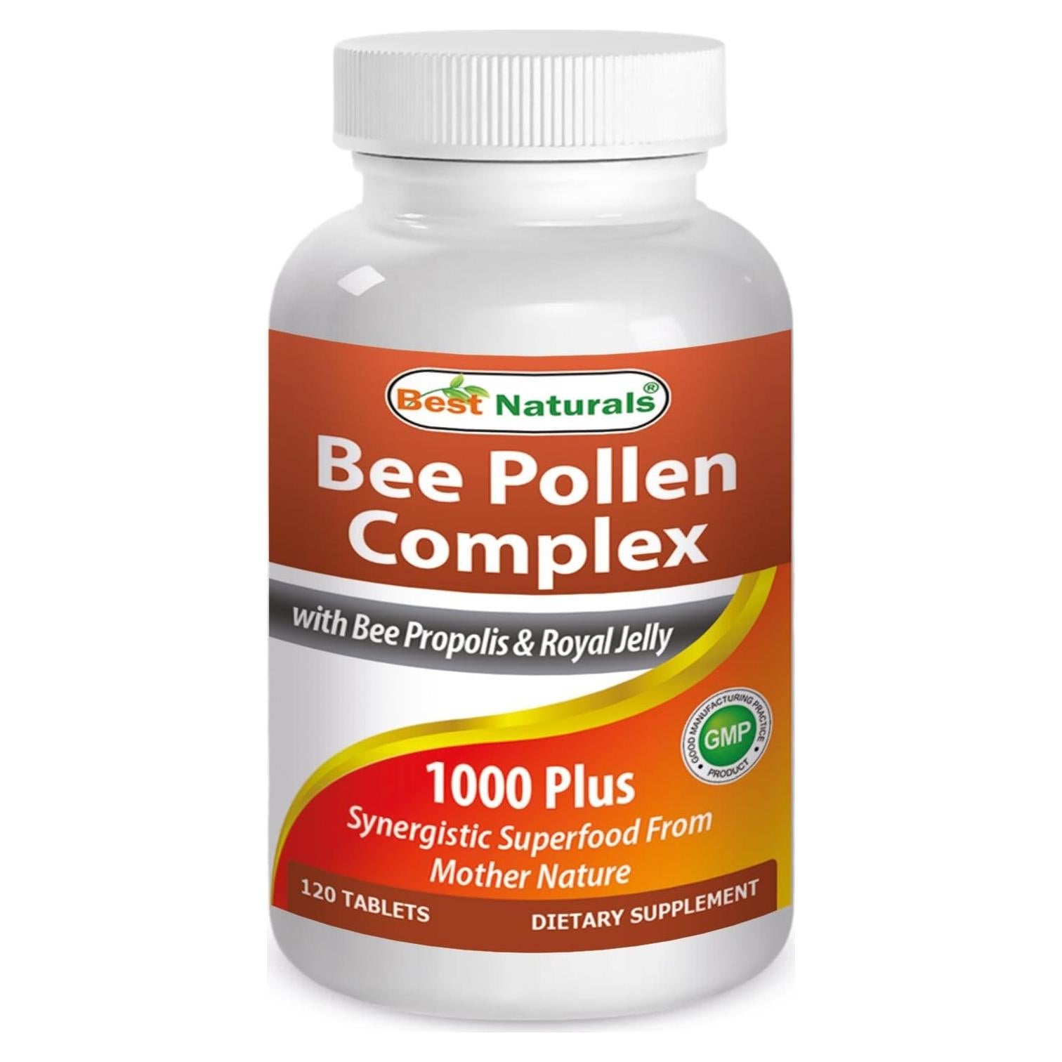 Complejo de Polen de Abeja 1000 mg Mejor Naturales 120 Tabletas