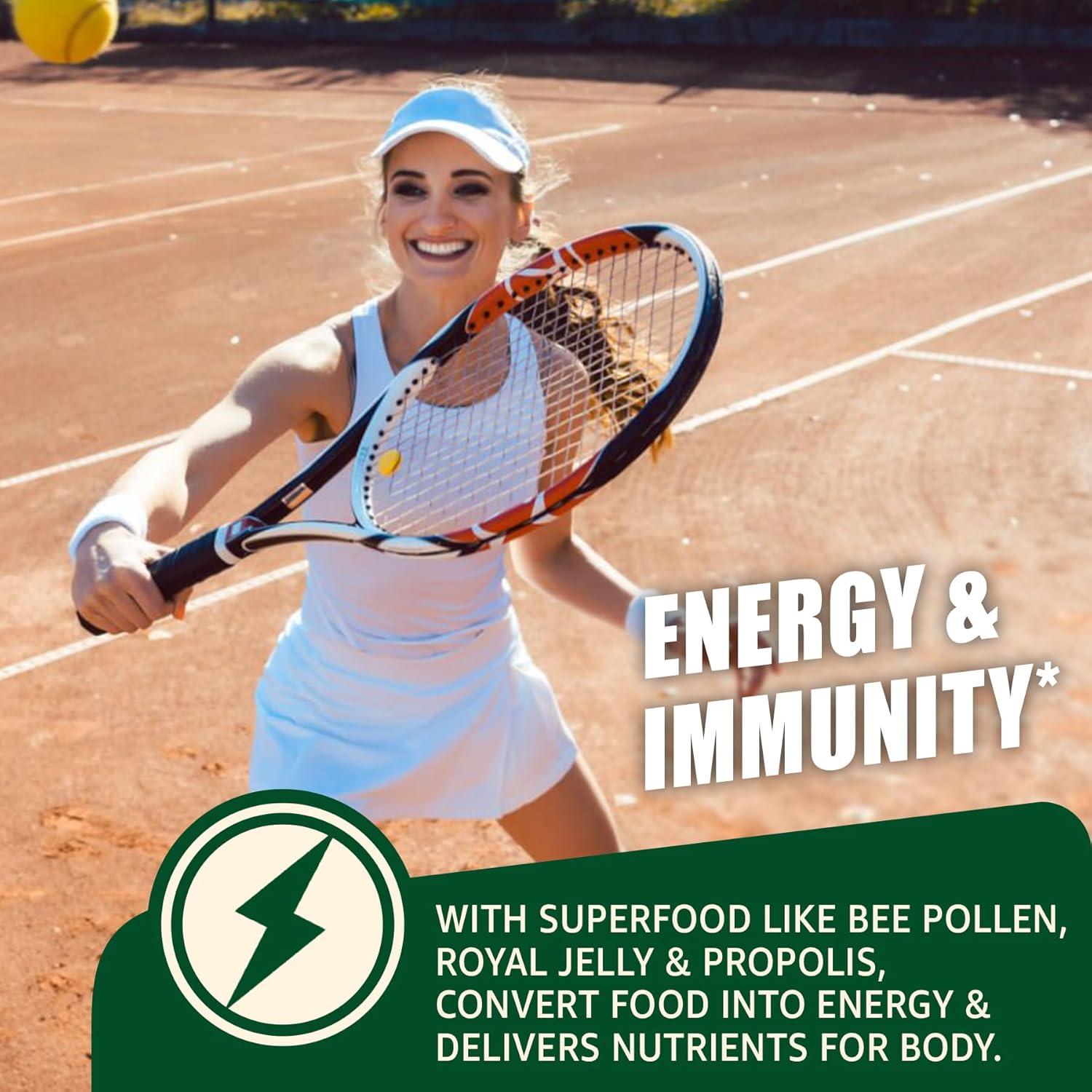 Polen de Abeja Orgánico 1000mg con Probioticos y Cúrcuma