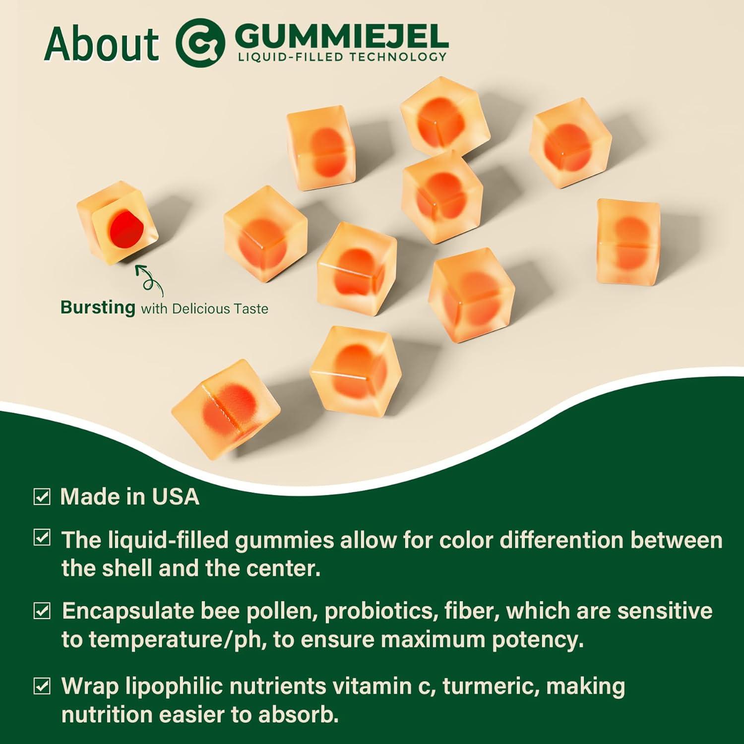 Polen de Abeja Orgánico 1000mg con Probioticos y Cúrcuma