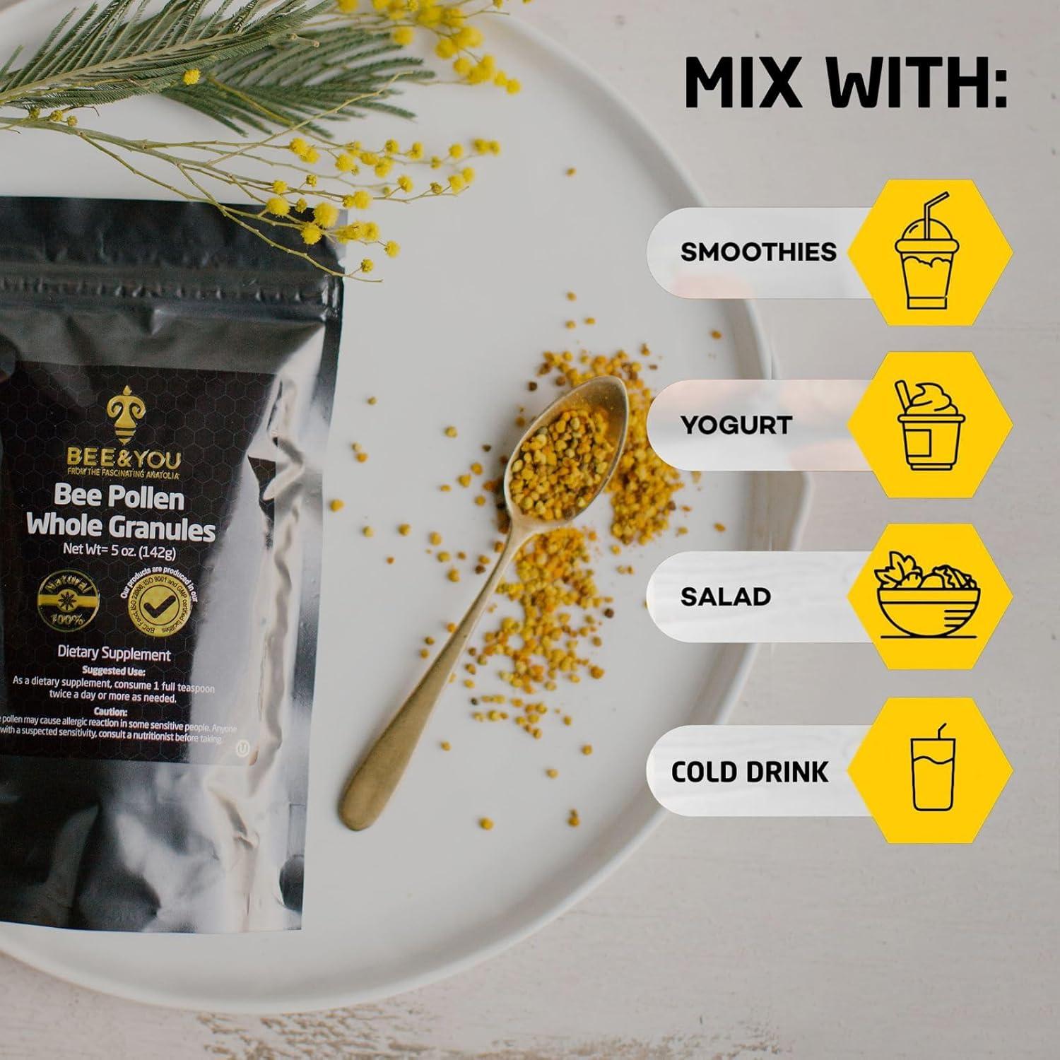 Gránulos de Polen de Abeja BEE & YOU 142 g Paquete de 2