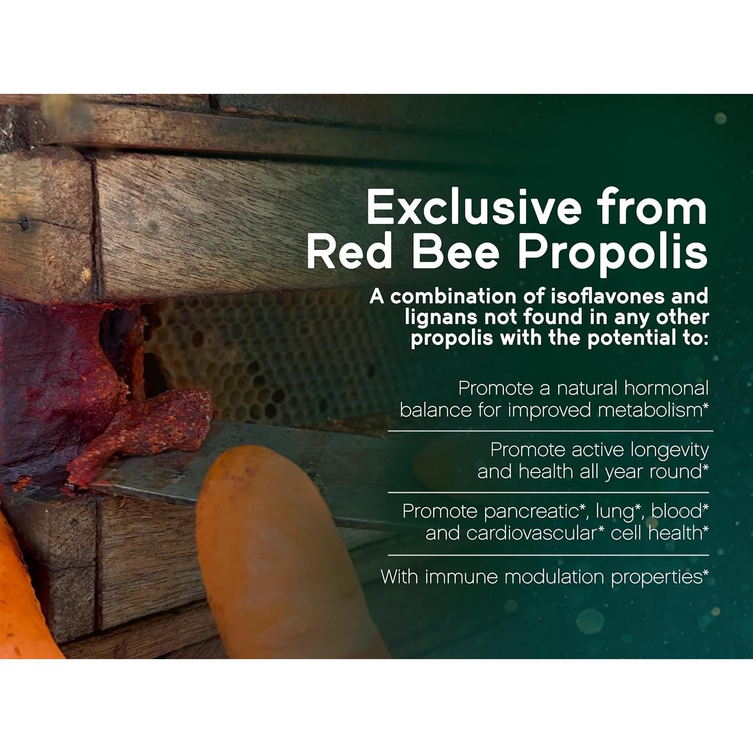 Cápsulas de Propóleos Rojos de Abeja NaturaNectar 60 pcs